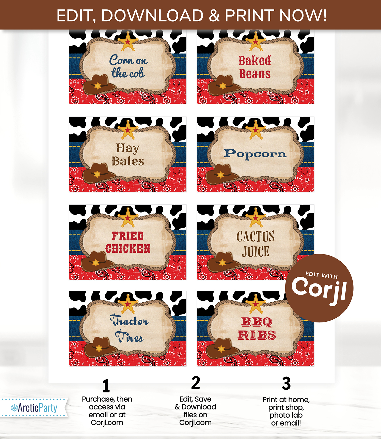 Western Labels design preview