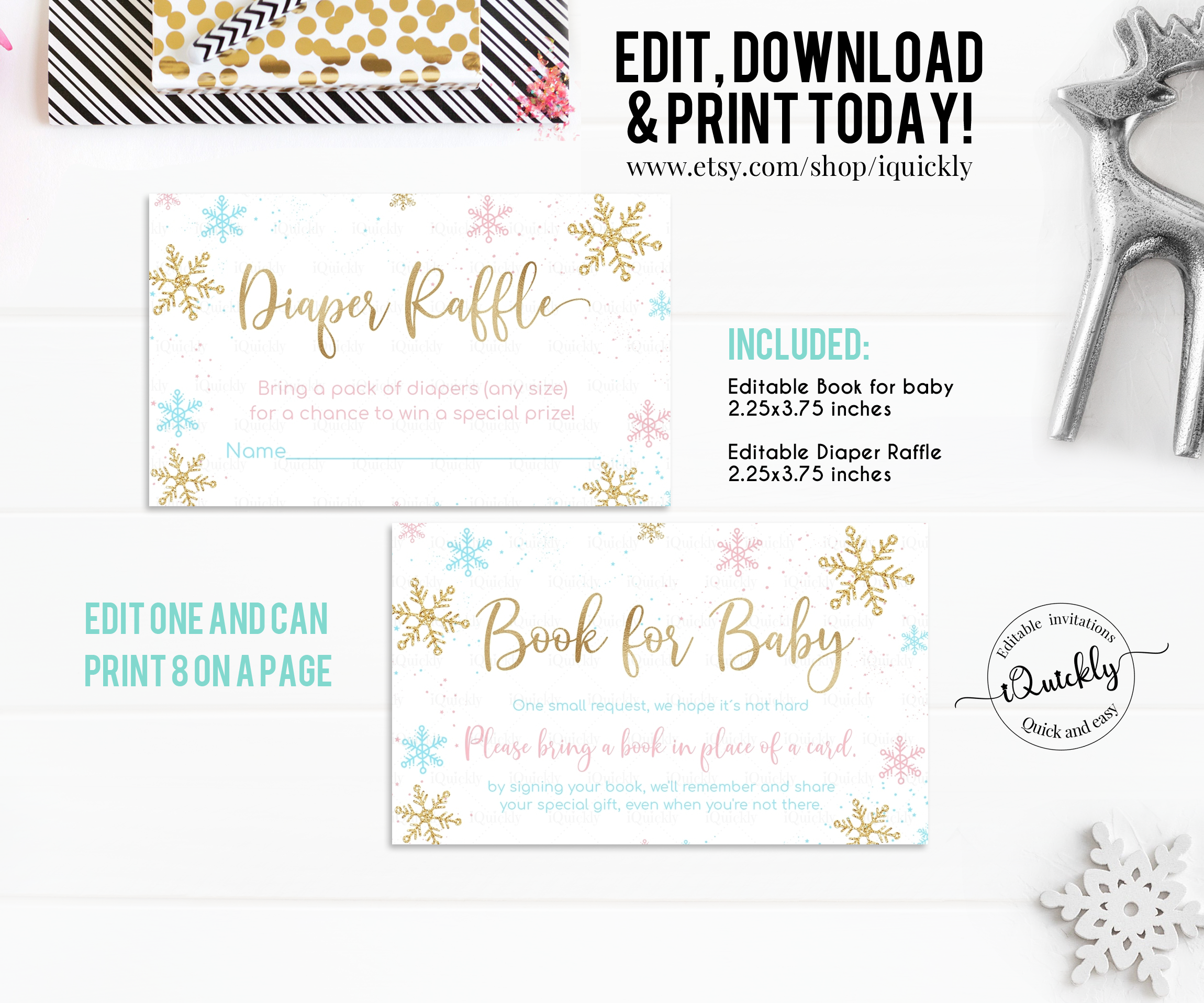 BCOR - Book for baby and diaper raffle 2 design preview