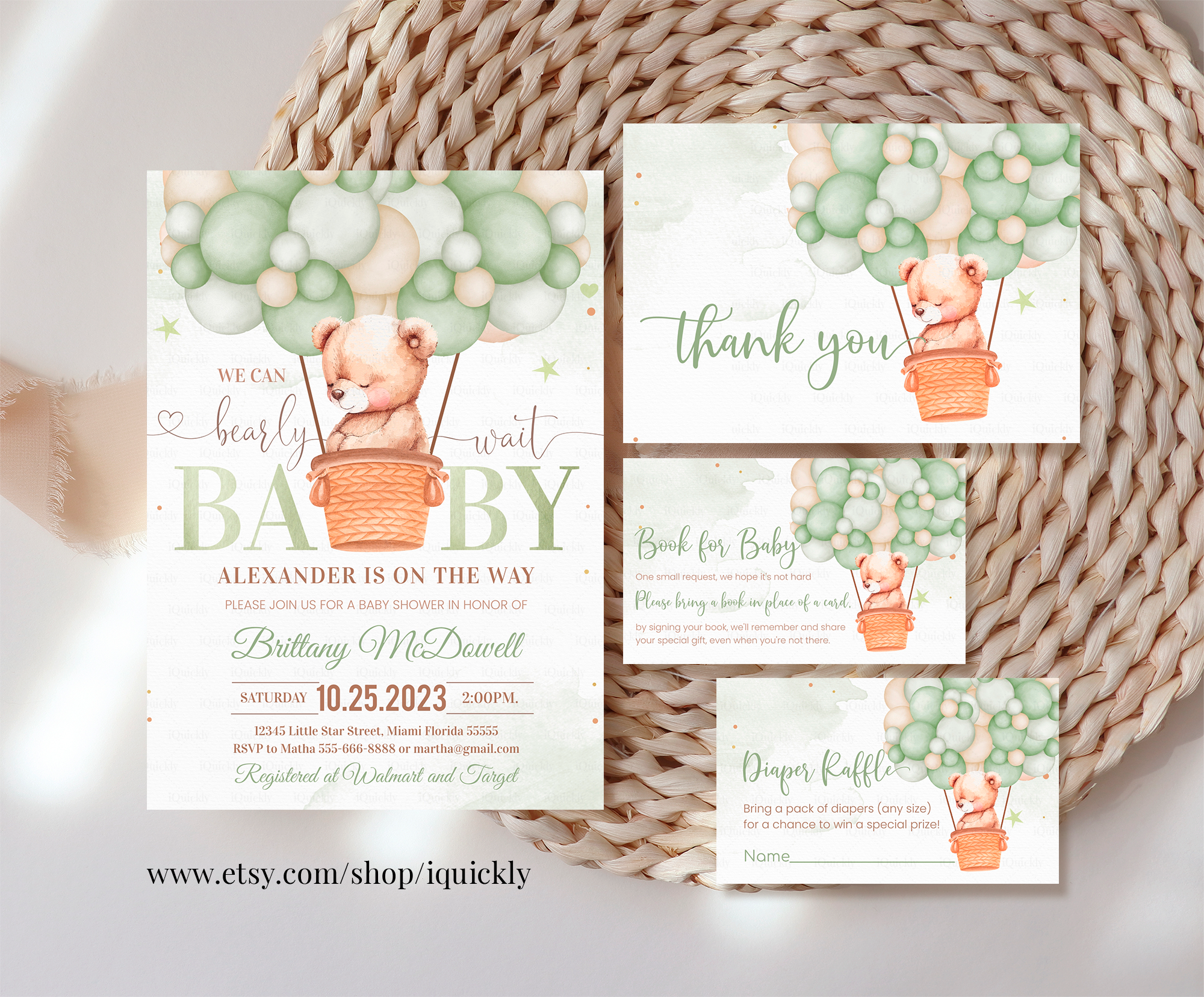 B104 - Teddy bear Balloon bundle design preview