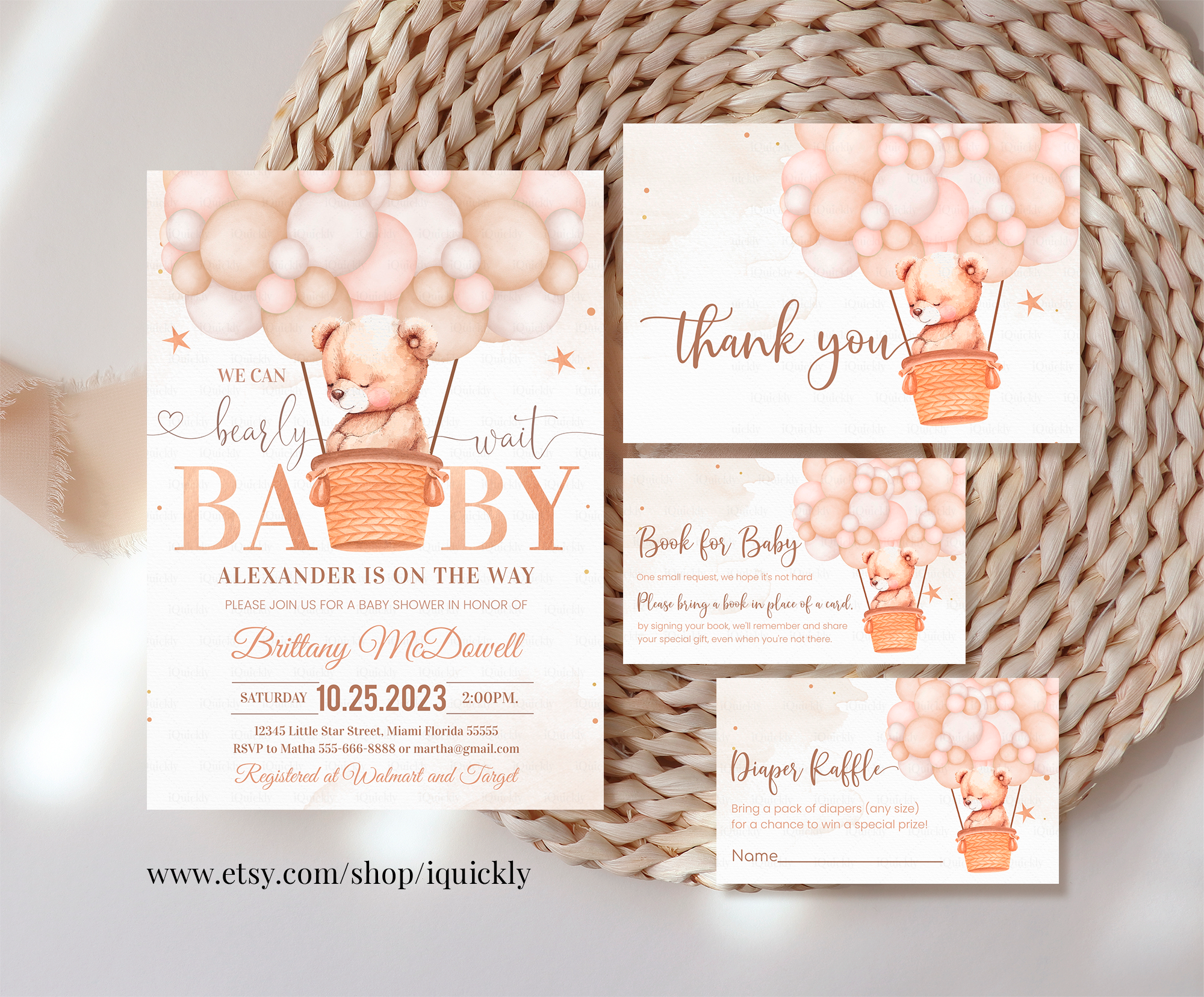 B103 - Teddy bear Balloon bundle design preview