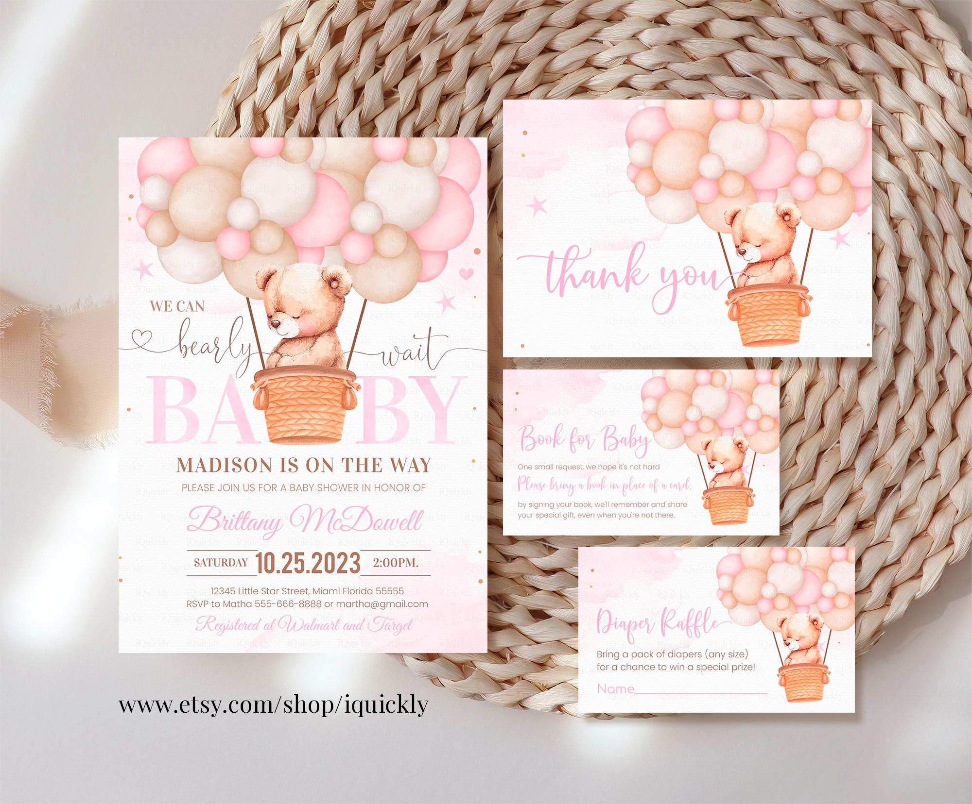 B102 - Teddy bear Balloon bundle design preview