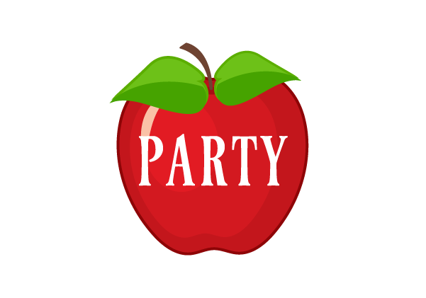 Apple Party Red design preview