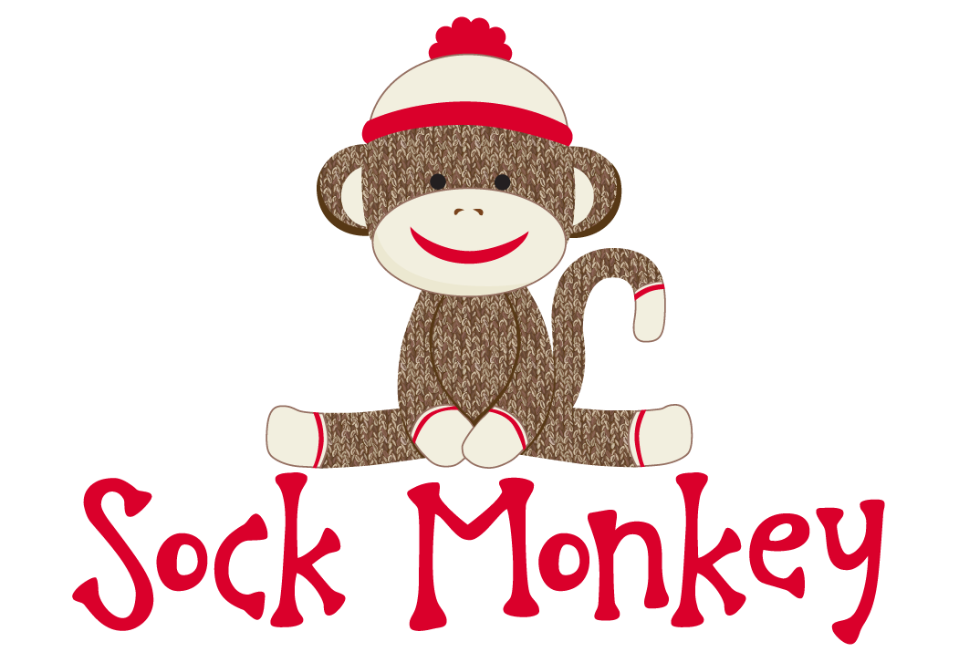 Sock Monkey Red Party design preview