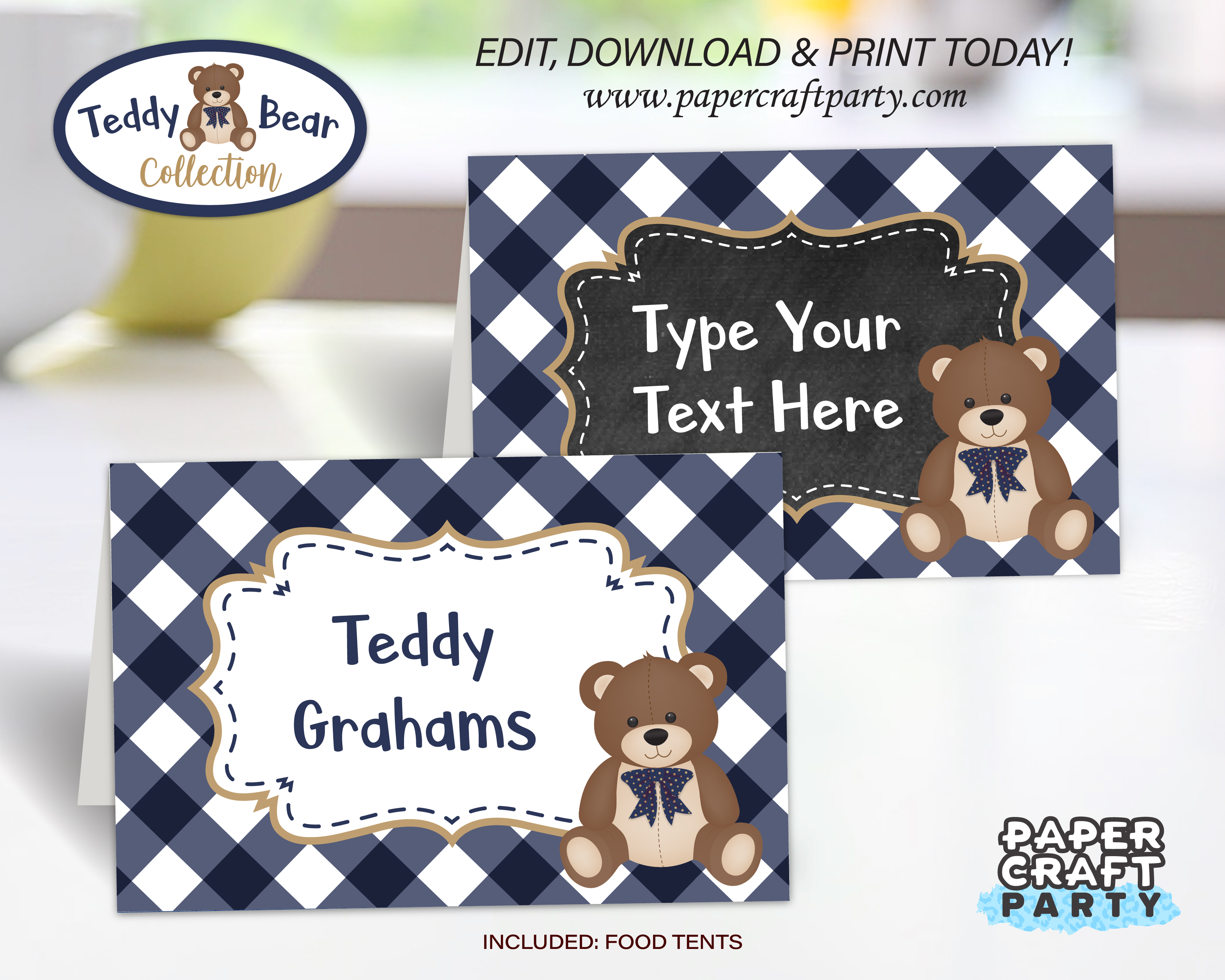 0085 Teddy Bear Food Tents design preview