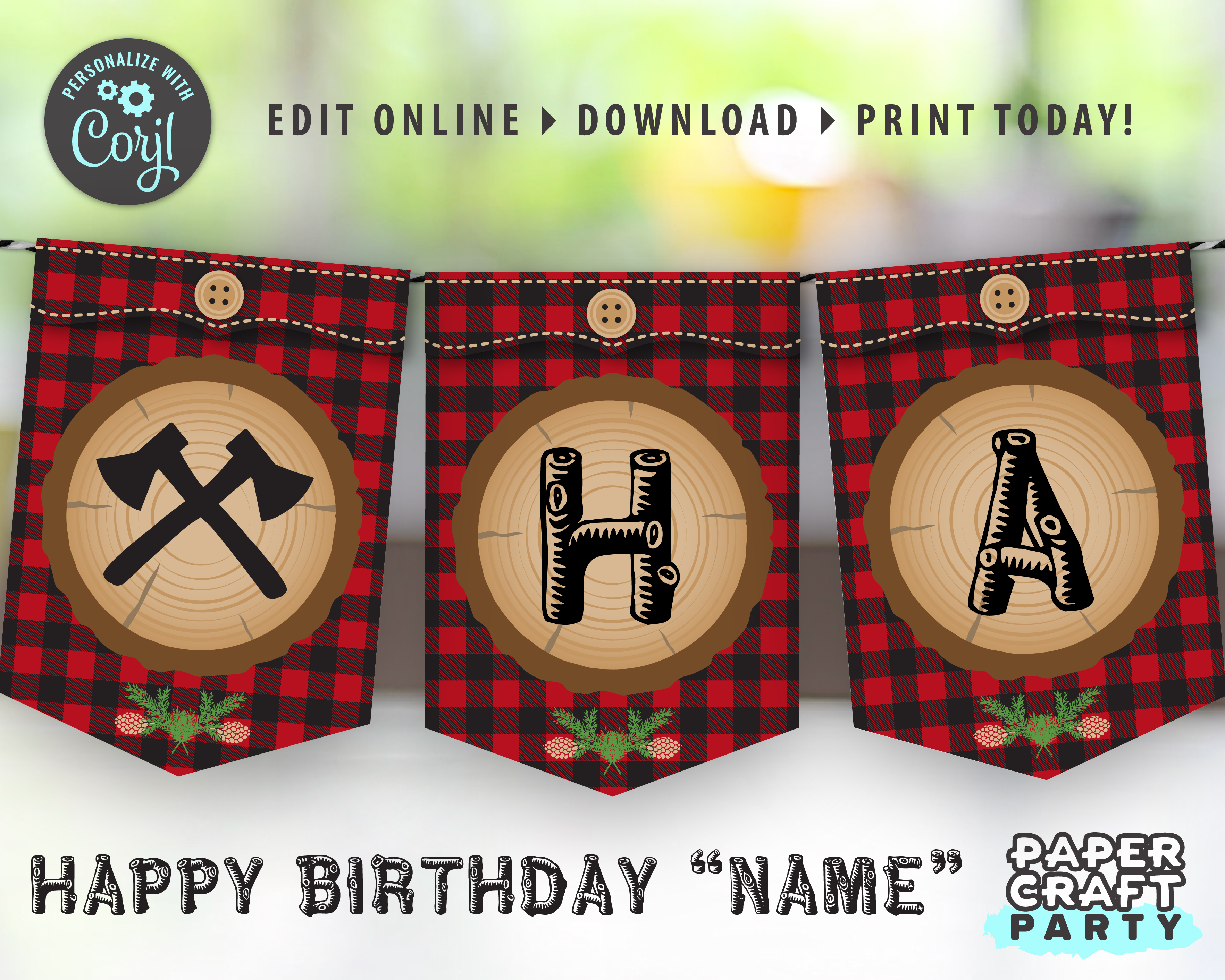 Lumberjack Banner 0030 design preview