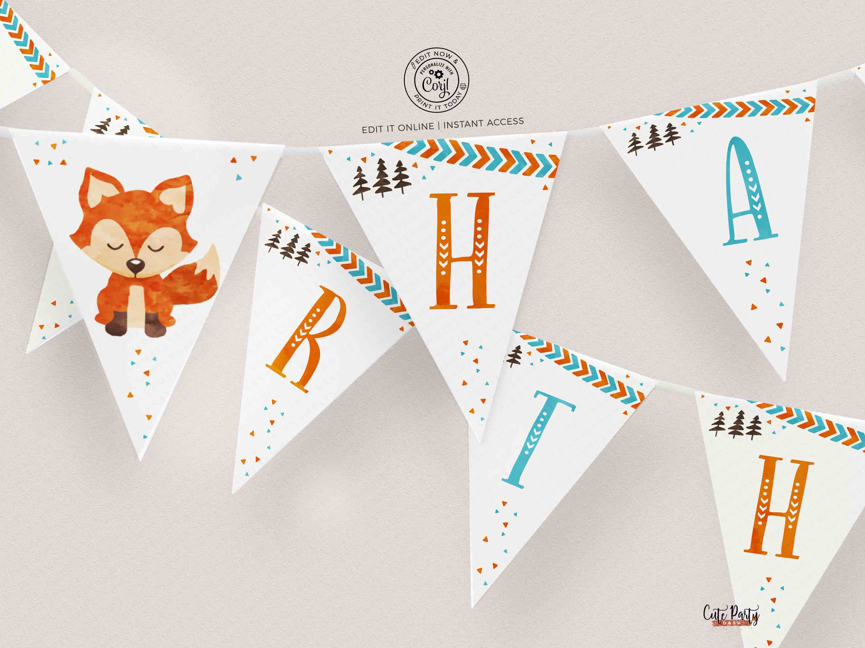 Fox Pennant Banner - #458 design preview