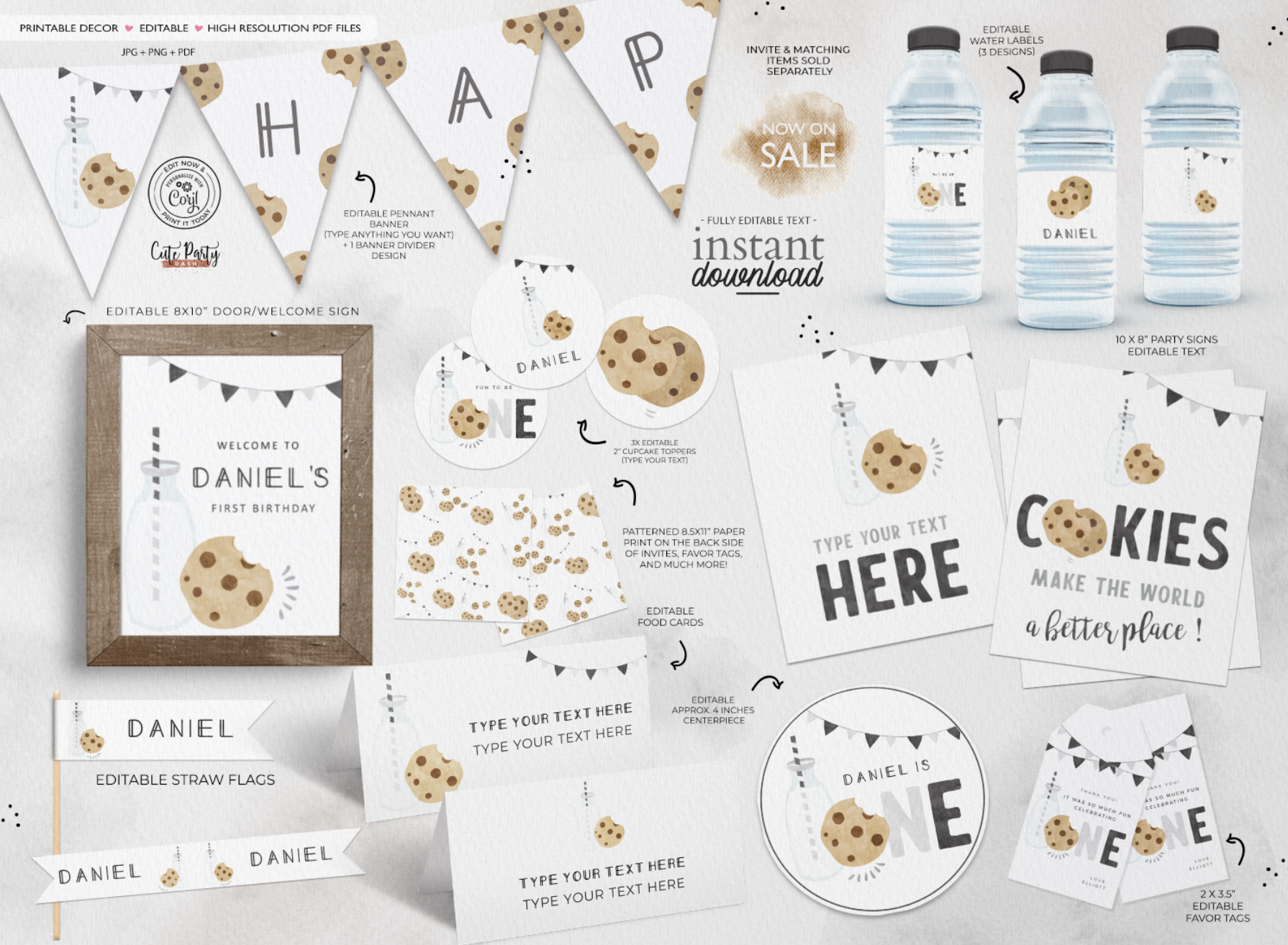 Milk and Cookies Decor Bundle - #526 design preview