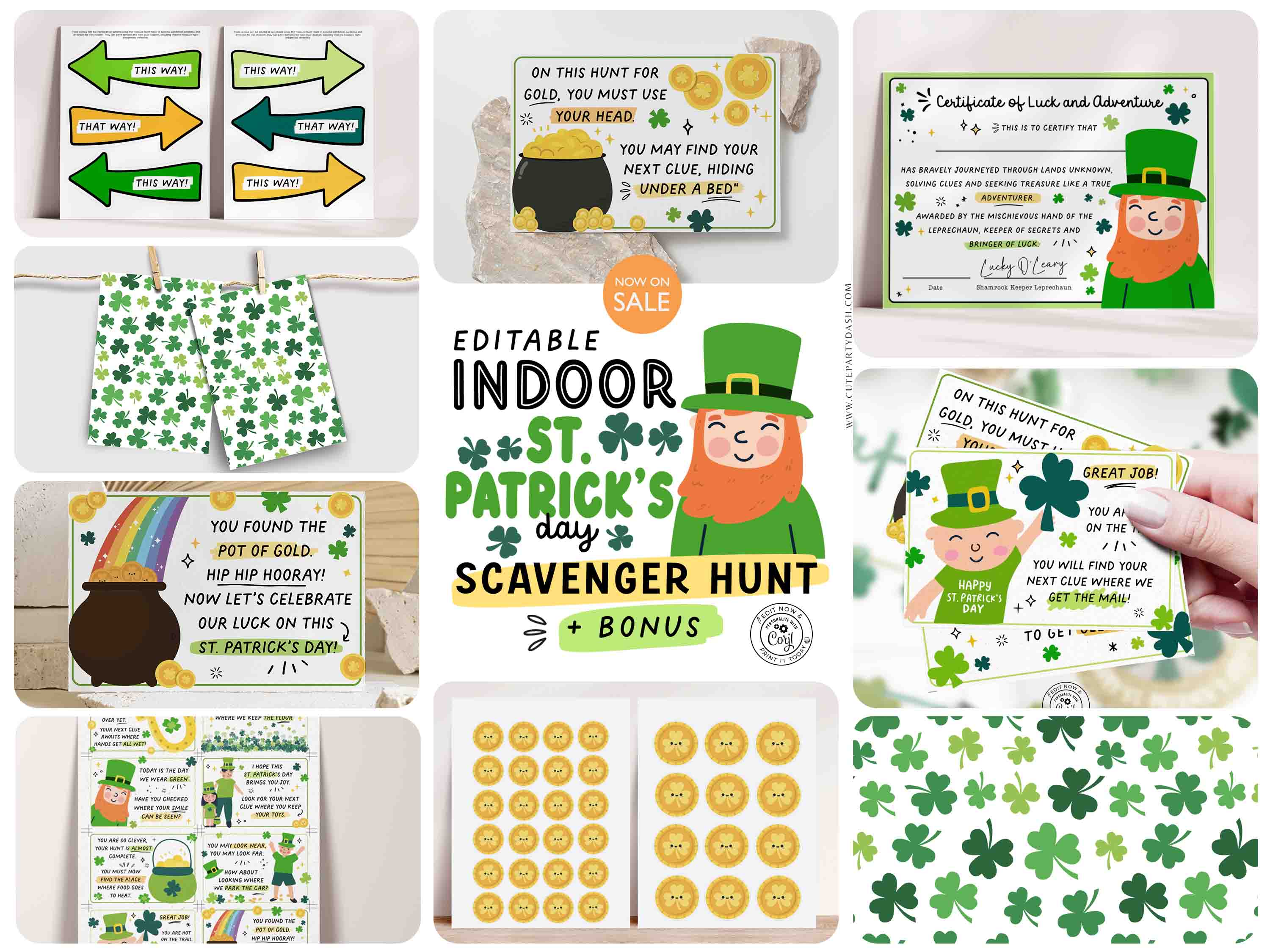 St. Patrick's Day Scavenger Hunt Bundle - SB898 design preview