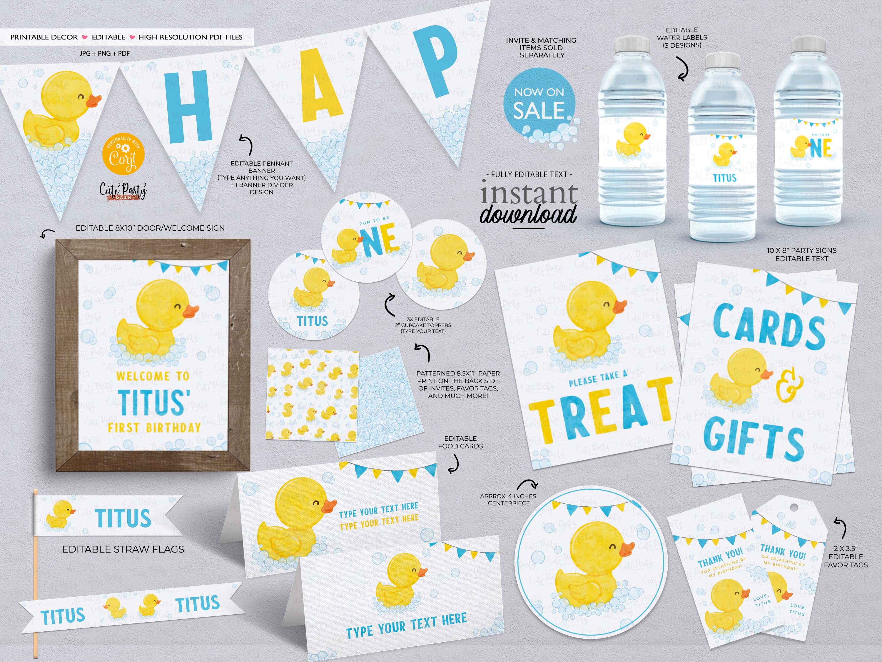 Rubber Duck Party Bundle #429 design preview