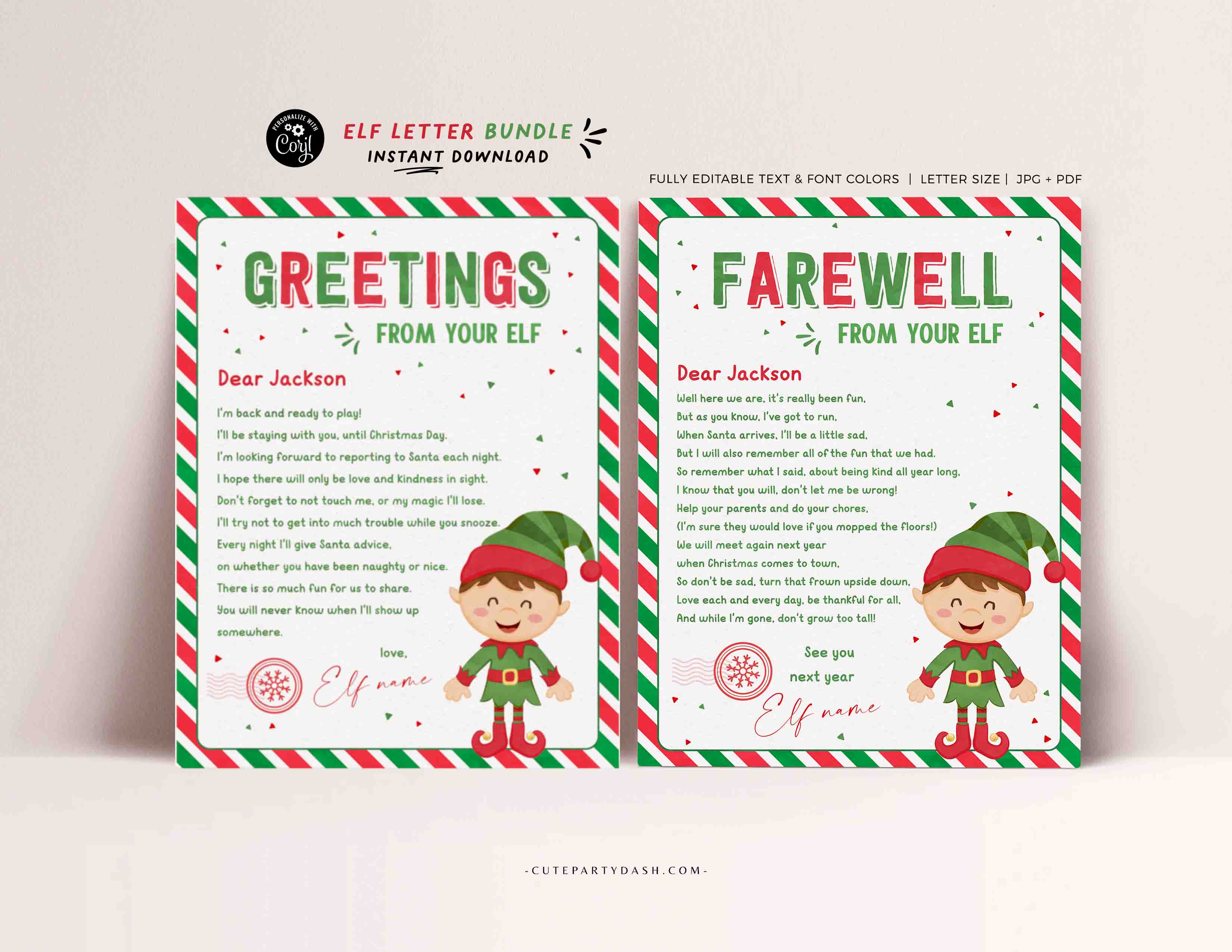 Elf Letter Bundle - Boy - 099-600 design preview