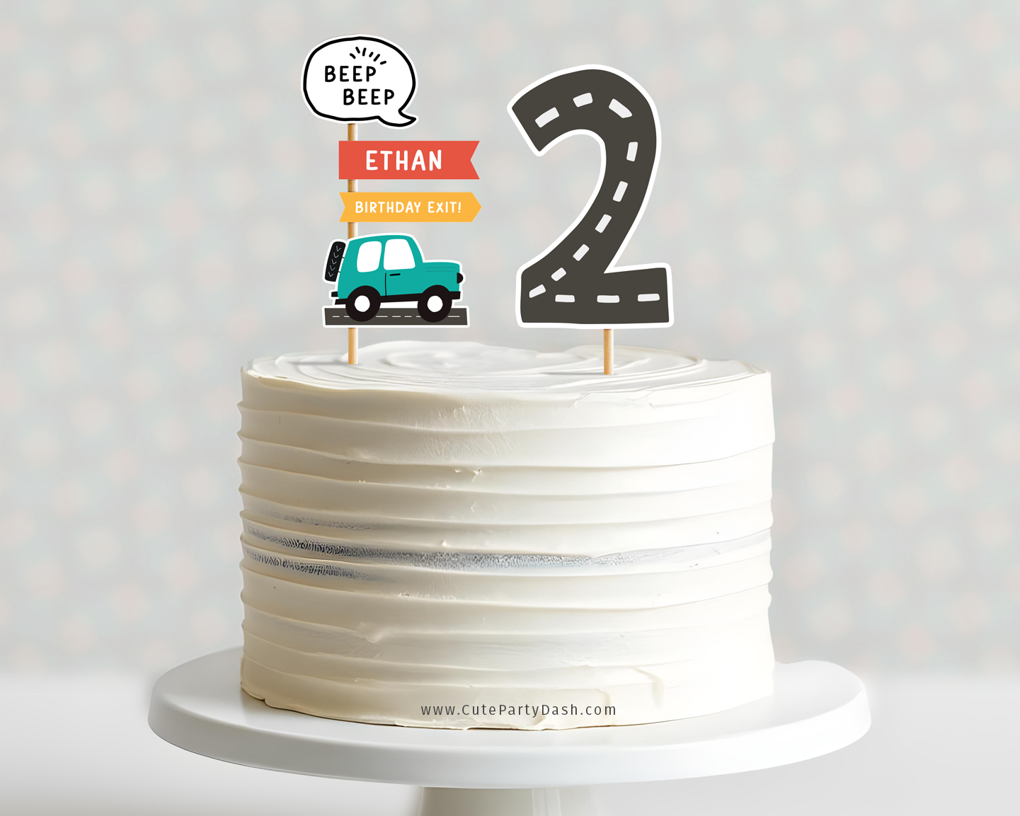 Letter Size - Cake Topper - Transportation #509P design preview