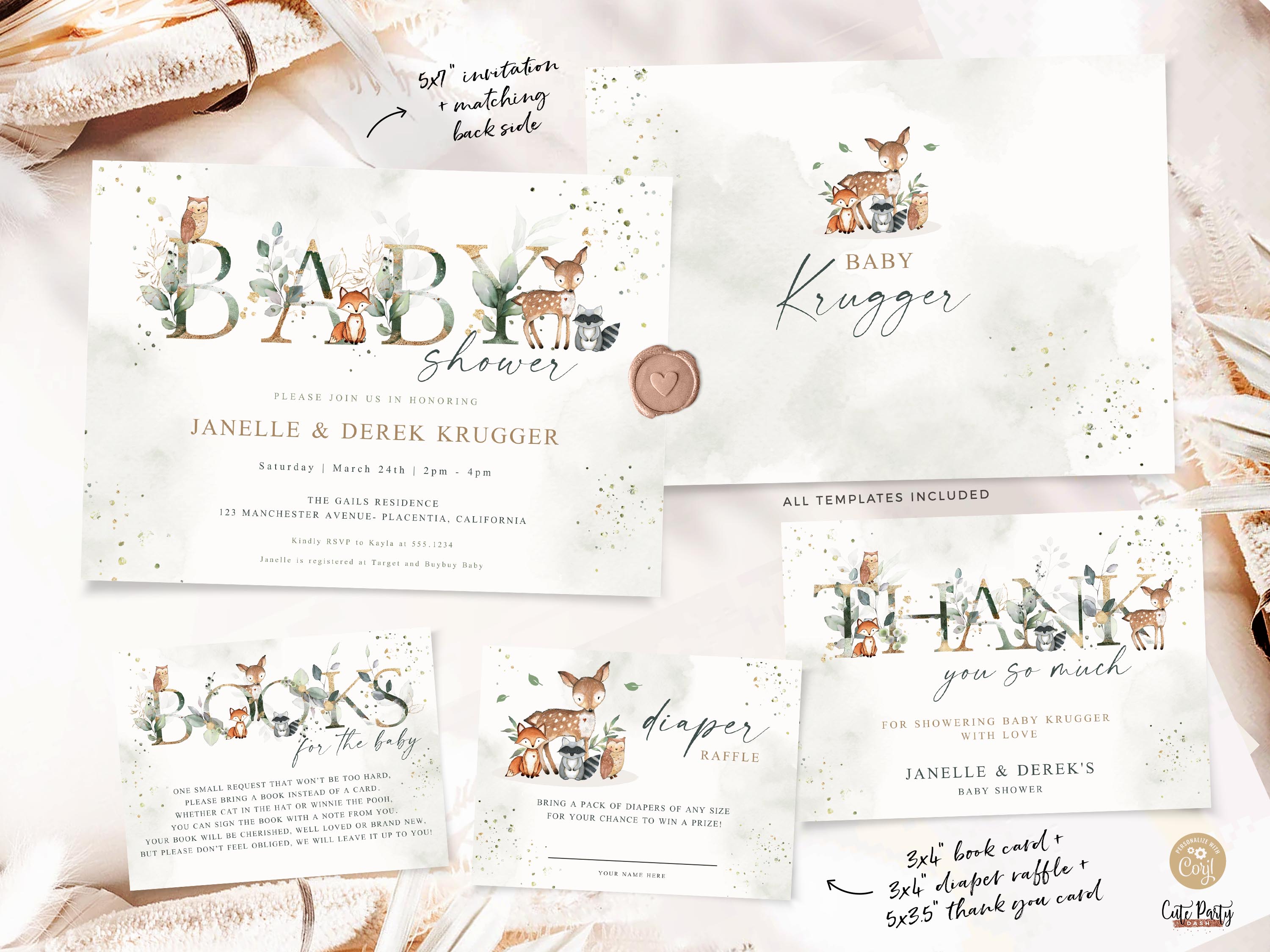 Woodland Baby Bundle #418 design preview