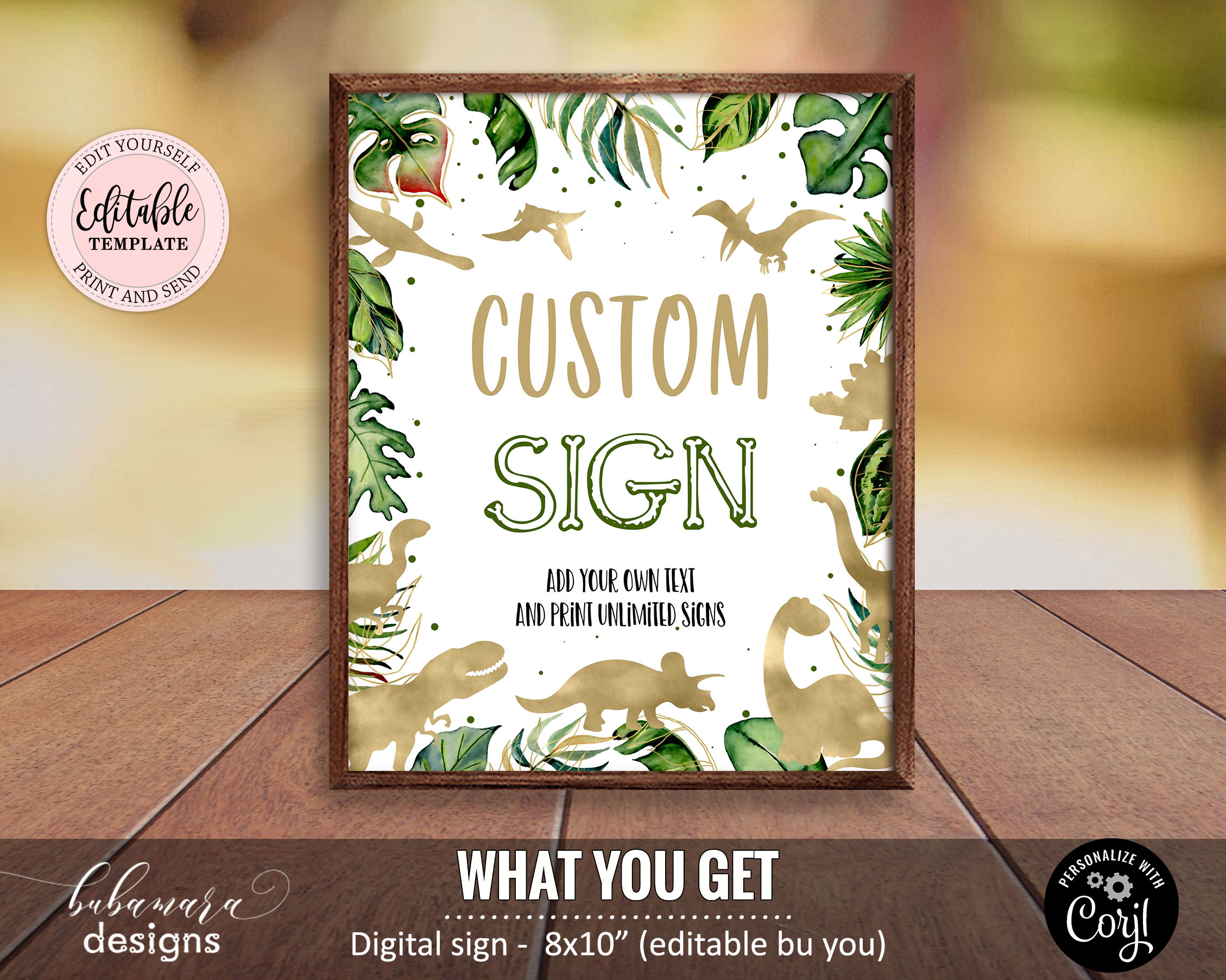CEP039BCS Custom Sign design preview