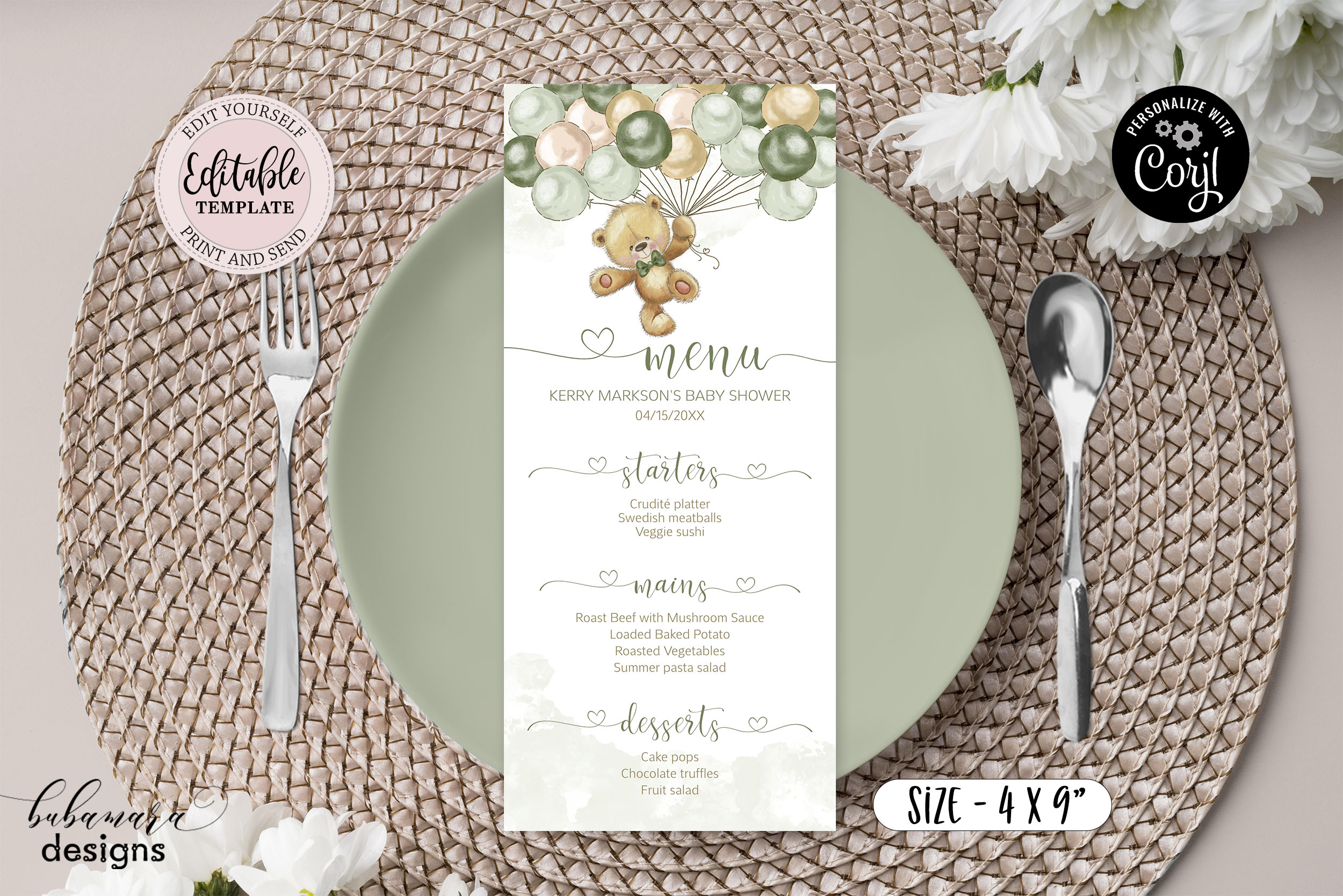 CEP078CMENU Menu design preview