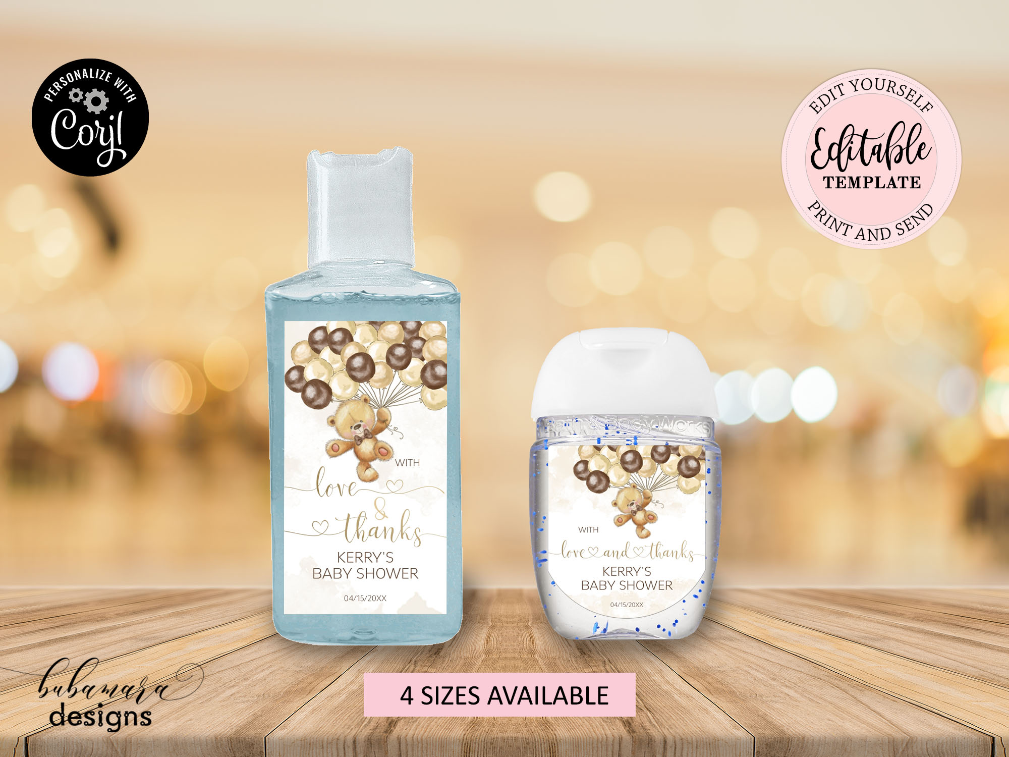 CEP078BHS Hand Sanitizer Labels design preview