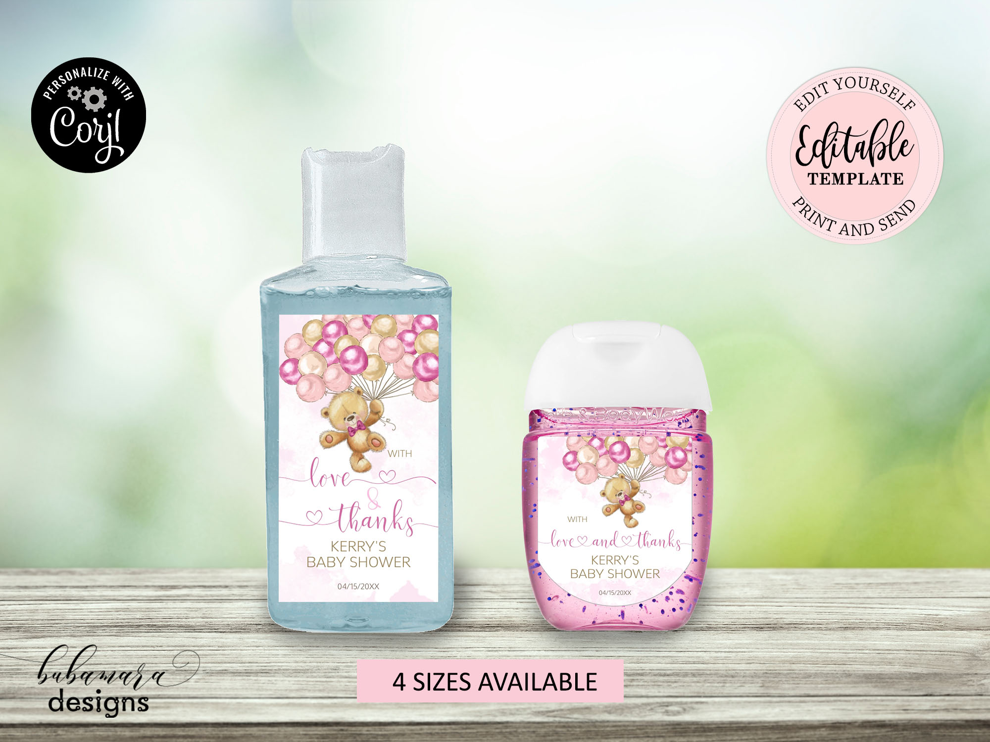 CEP078AHS Hand Sanitizer Labels design preview