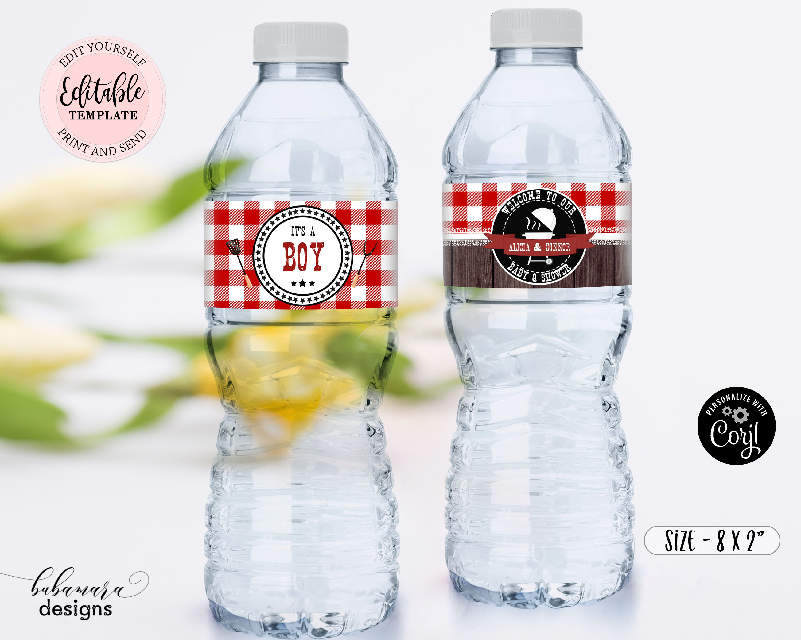 CEP084WB Water Bottle Labels design preview