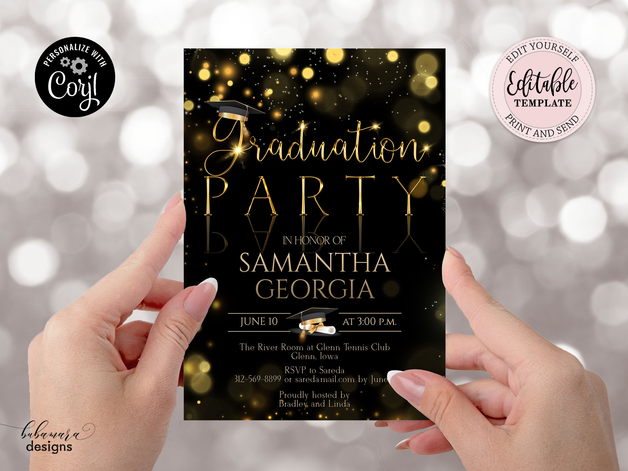GR001 Invitation design preview