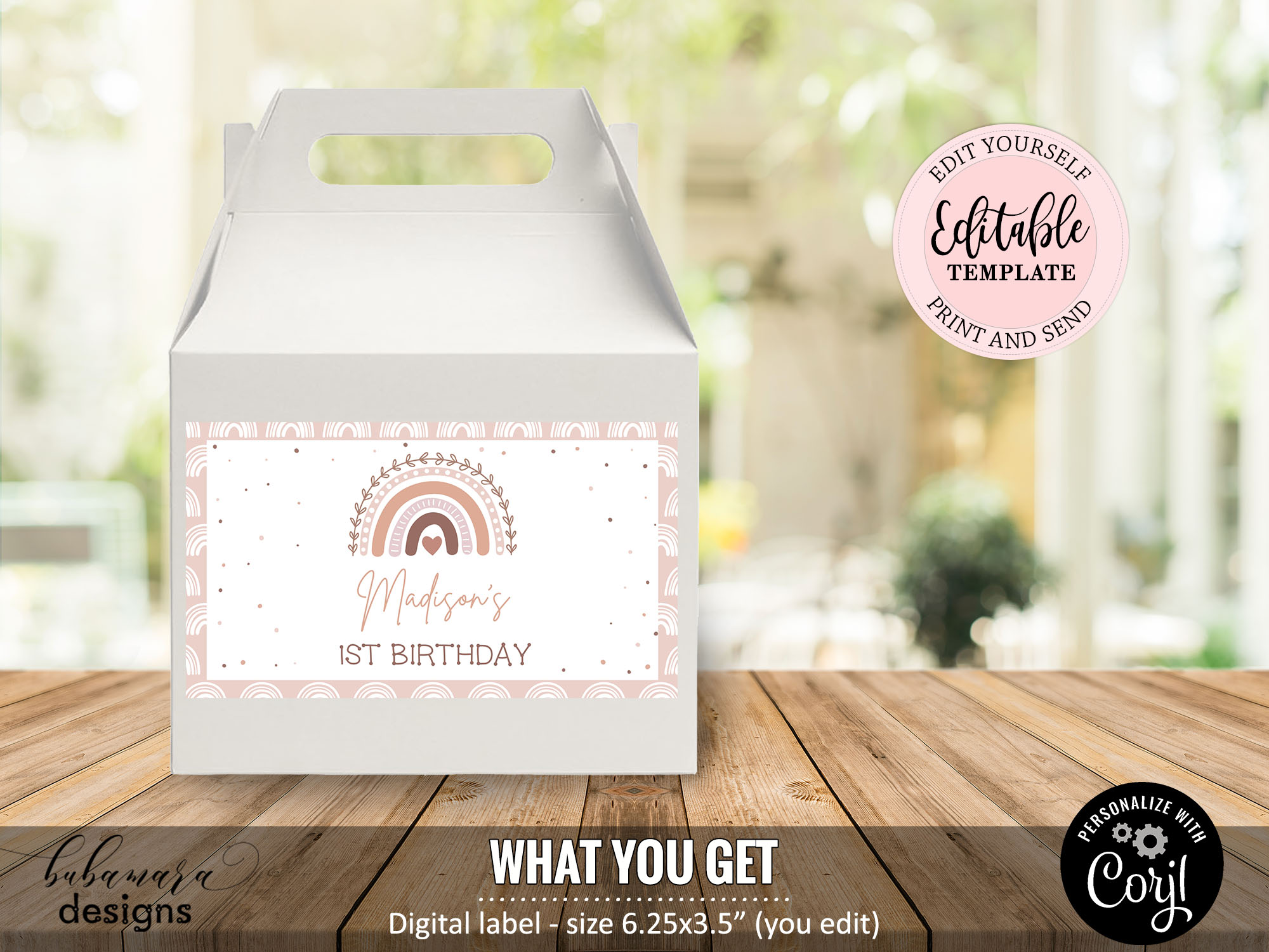 CEP072GB Gable Box Label design preview