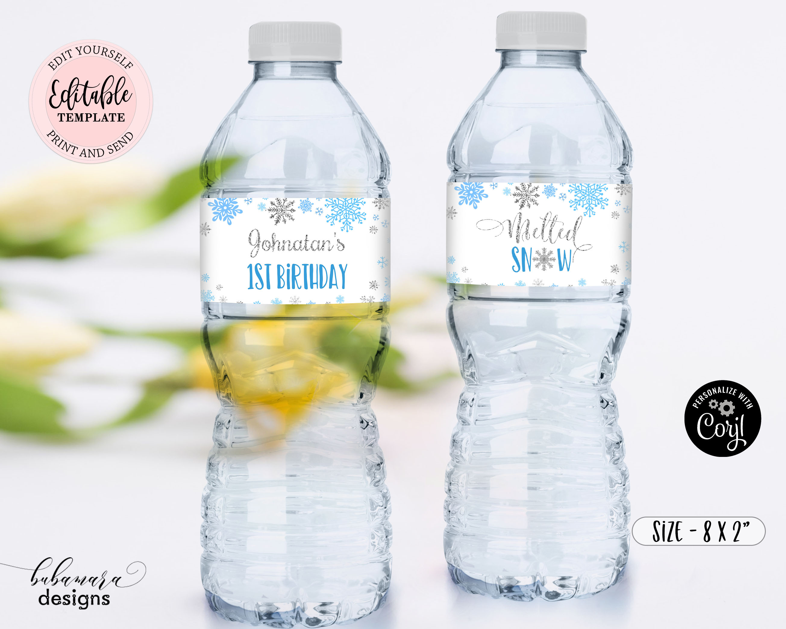 CEP027BWB Water Bottle Label design preview