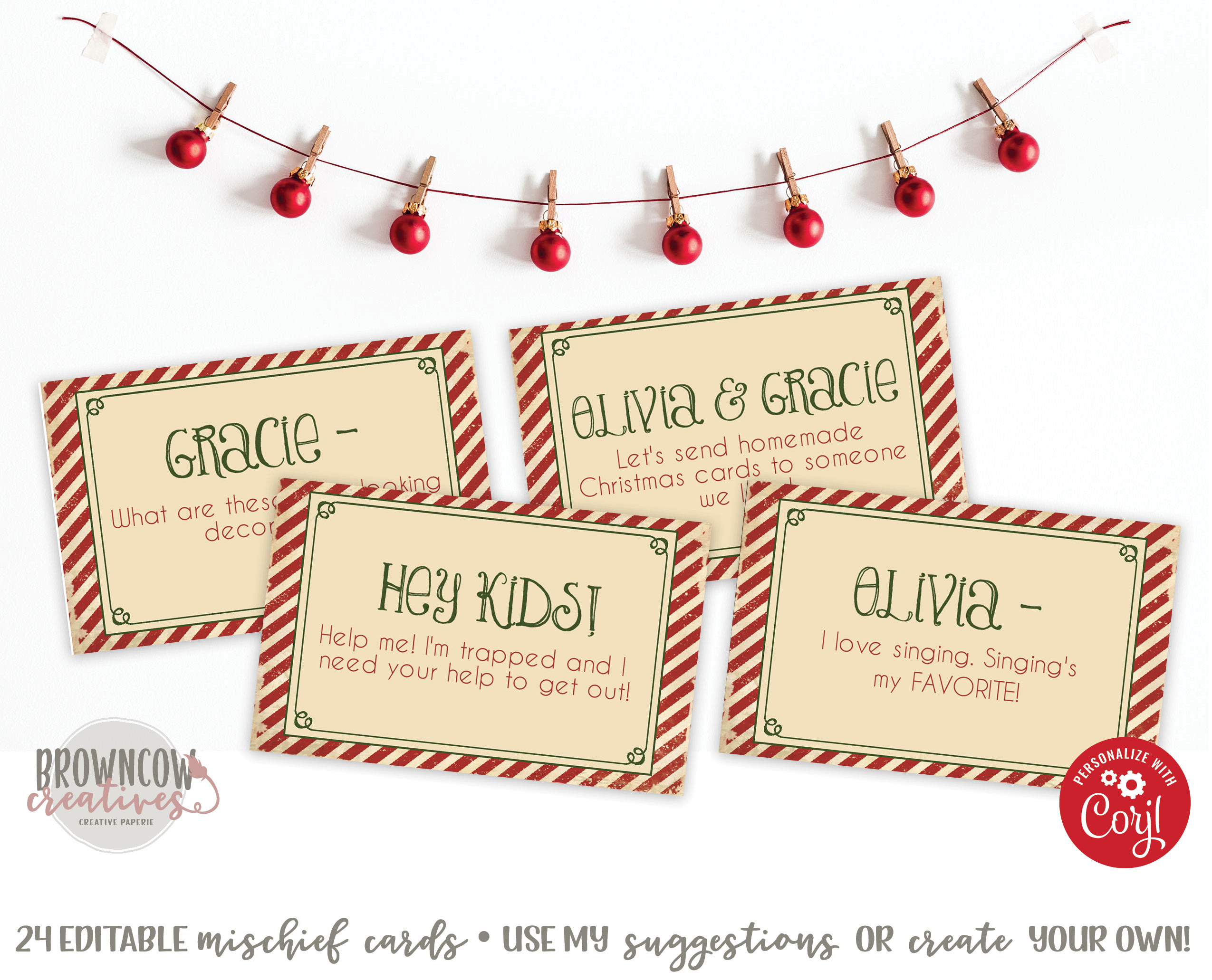 Shabby Chic Elf Notes design preview