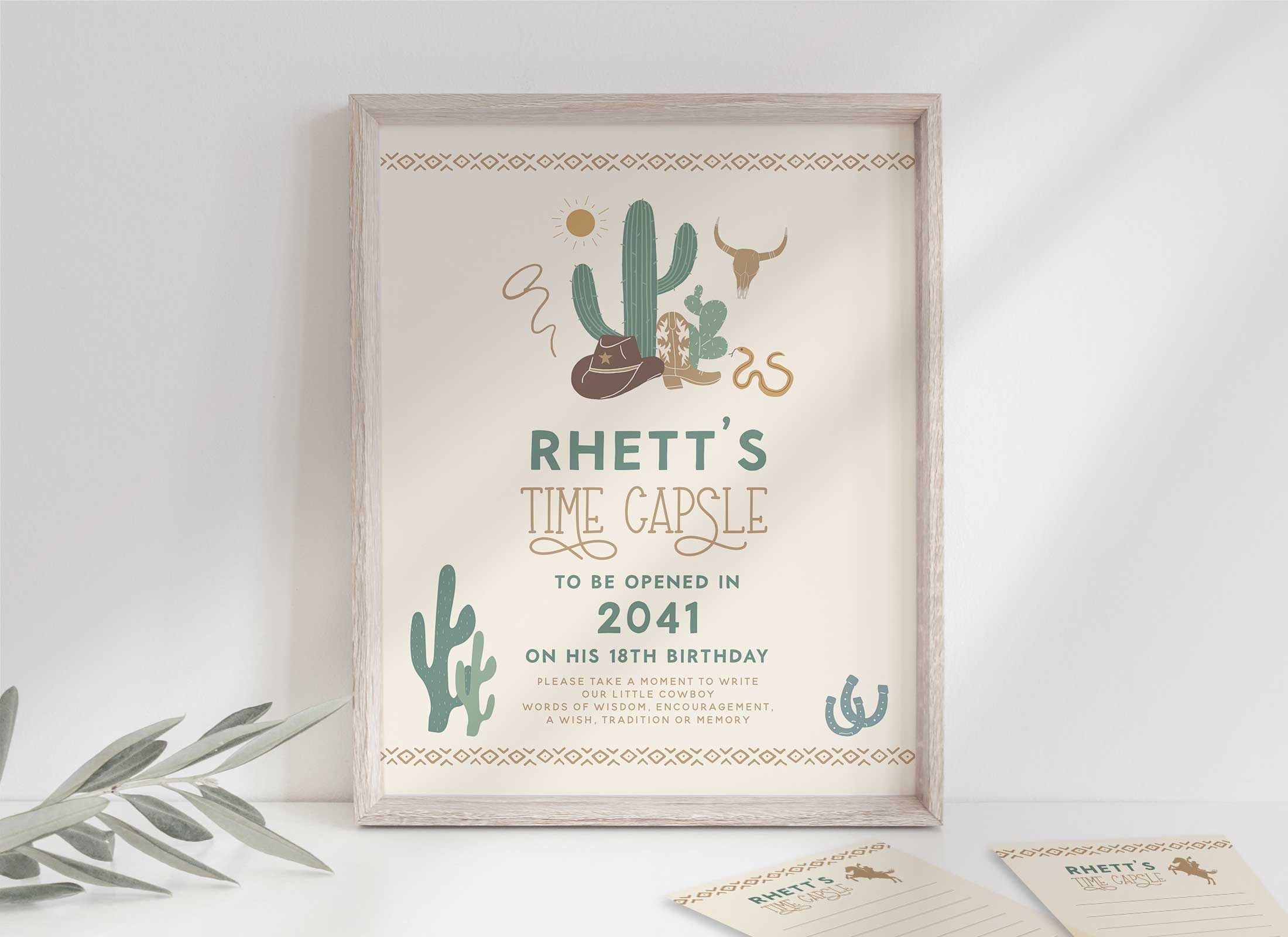 Western Birthday - Time Capsule - Neutral design preview