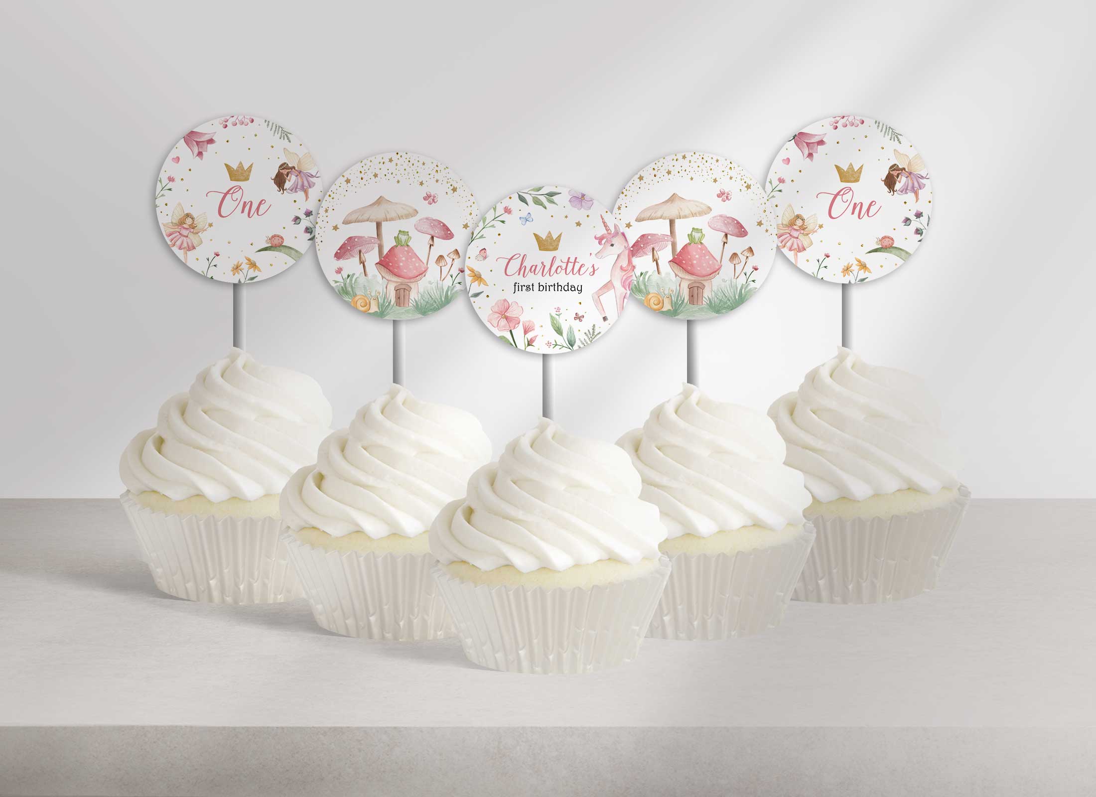 Enchanted Forest Fairy - Party Circles design preview