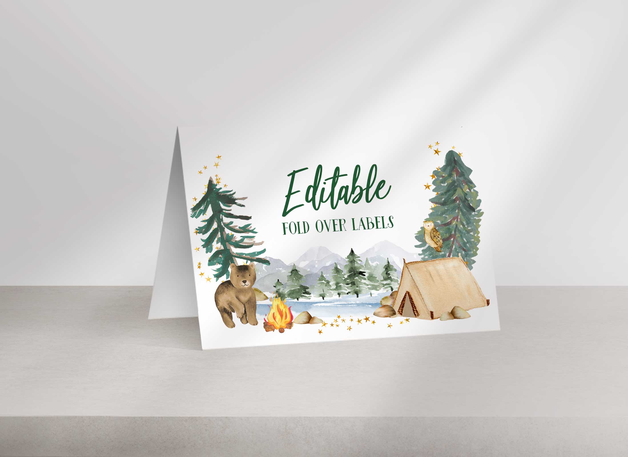 Explorer - Fold Over Table Labels - Simple design preview