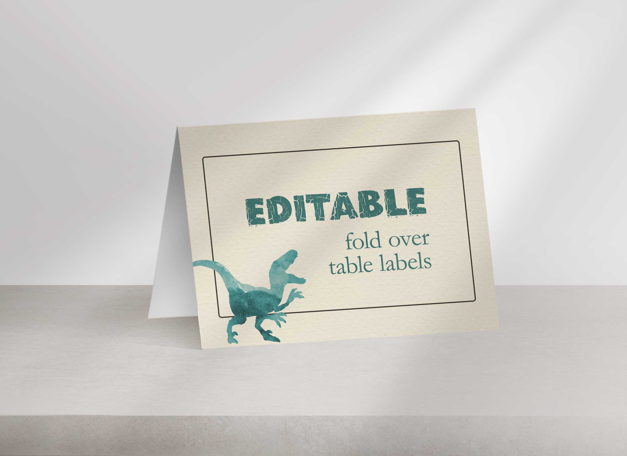Dino Food Labels - Muted design preview