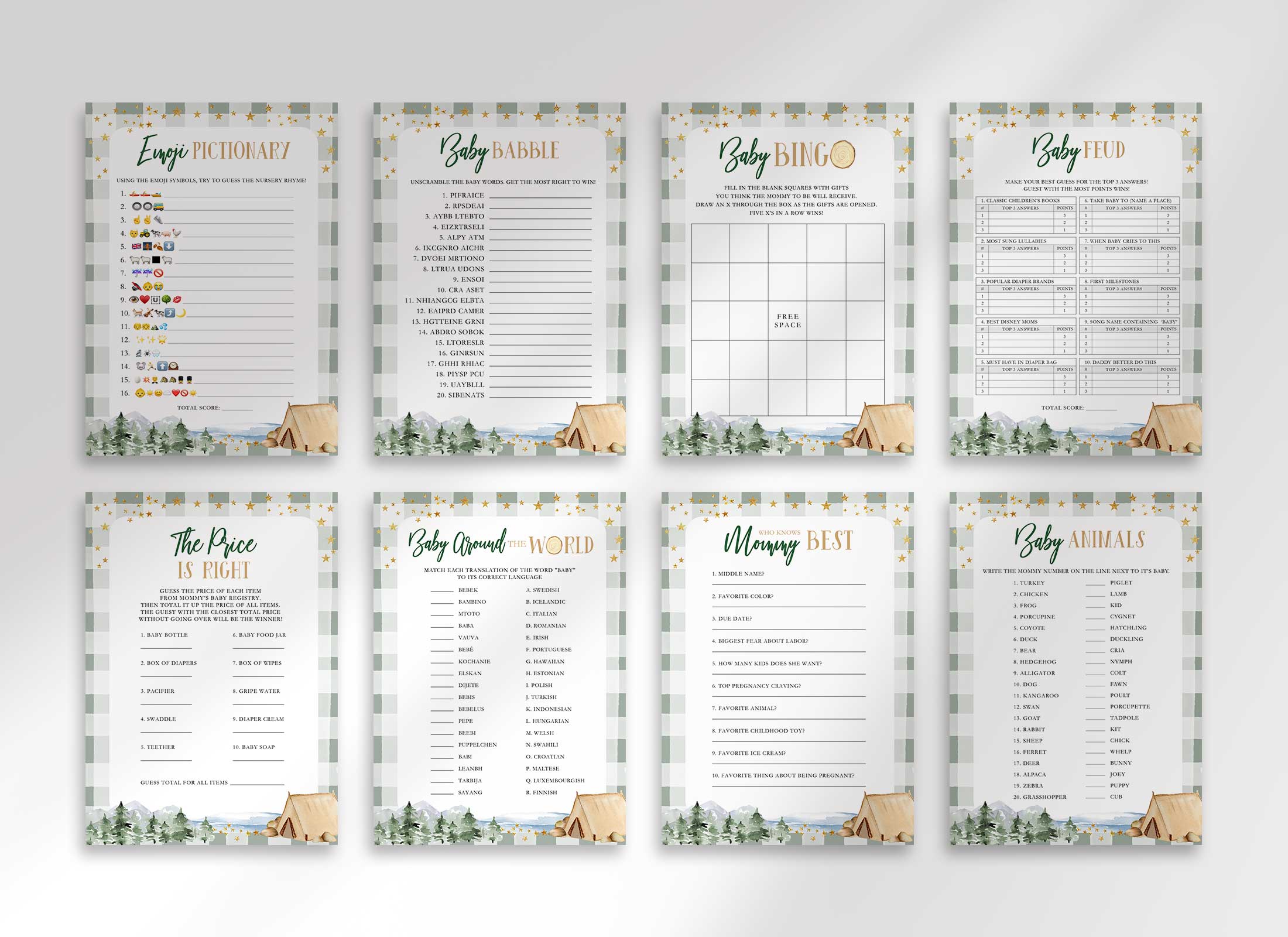 Baby Shower - Explorer - Game Package design preview