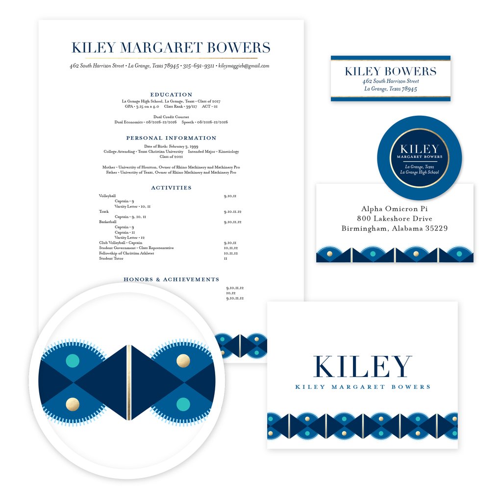 Deco Band Sorority Packet- Digital design preview