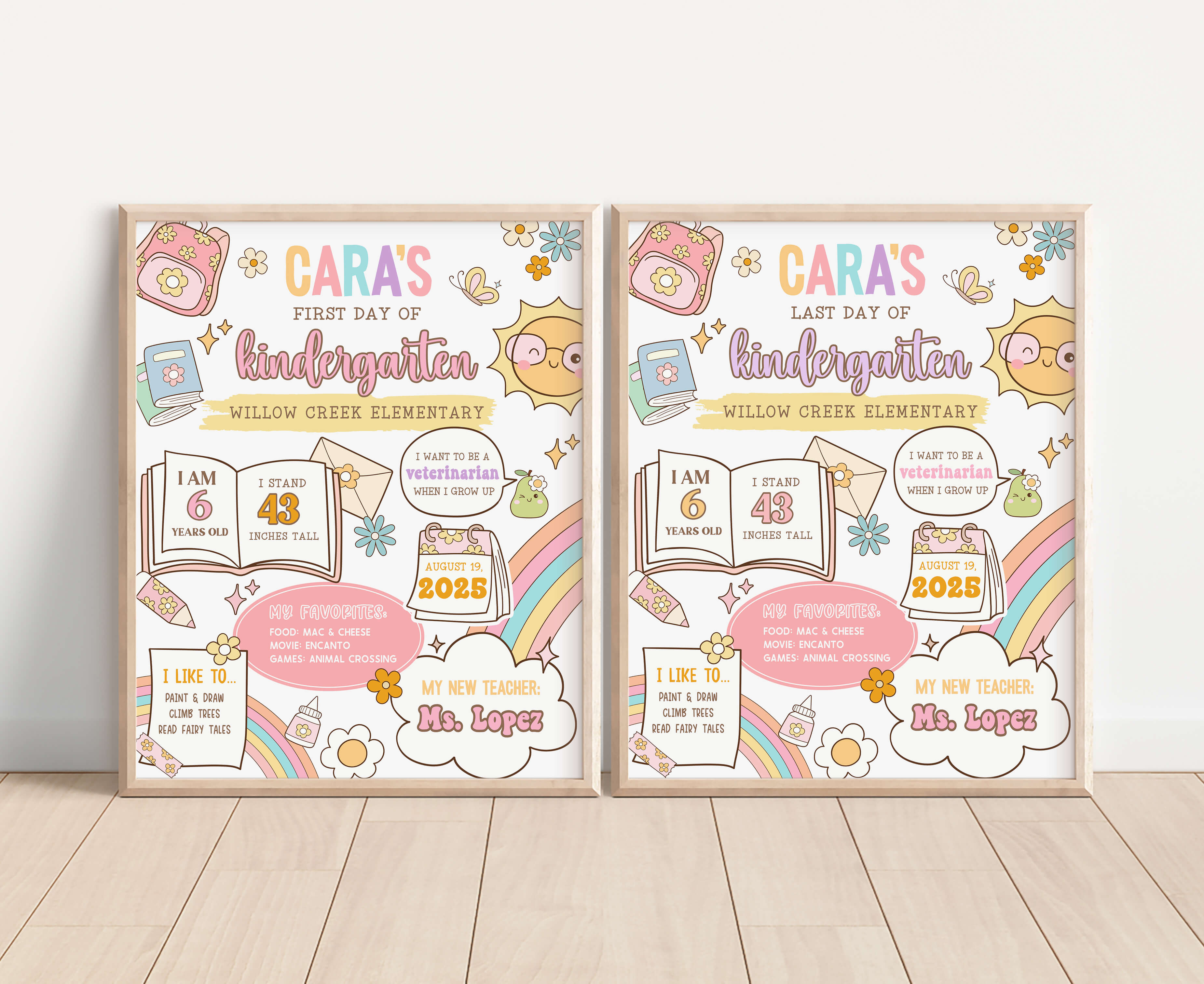 100SE Back to School Board design preview
