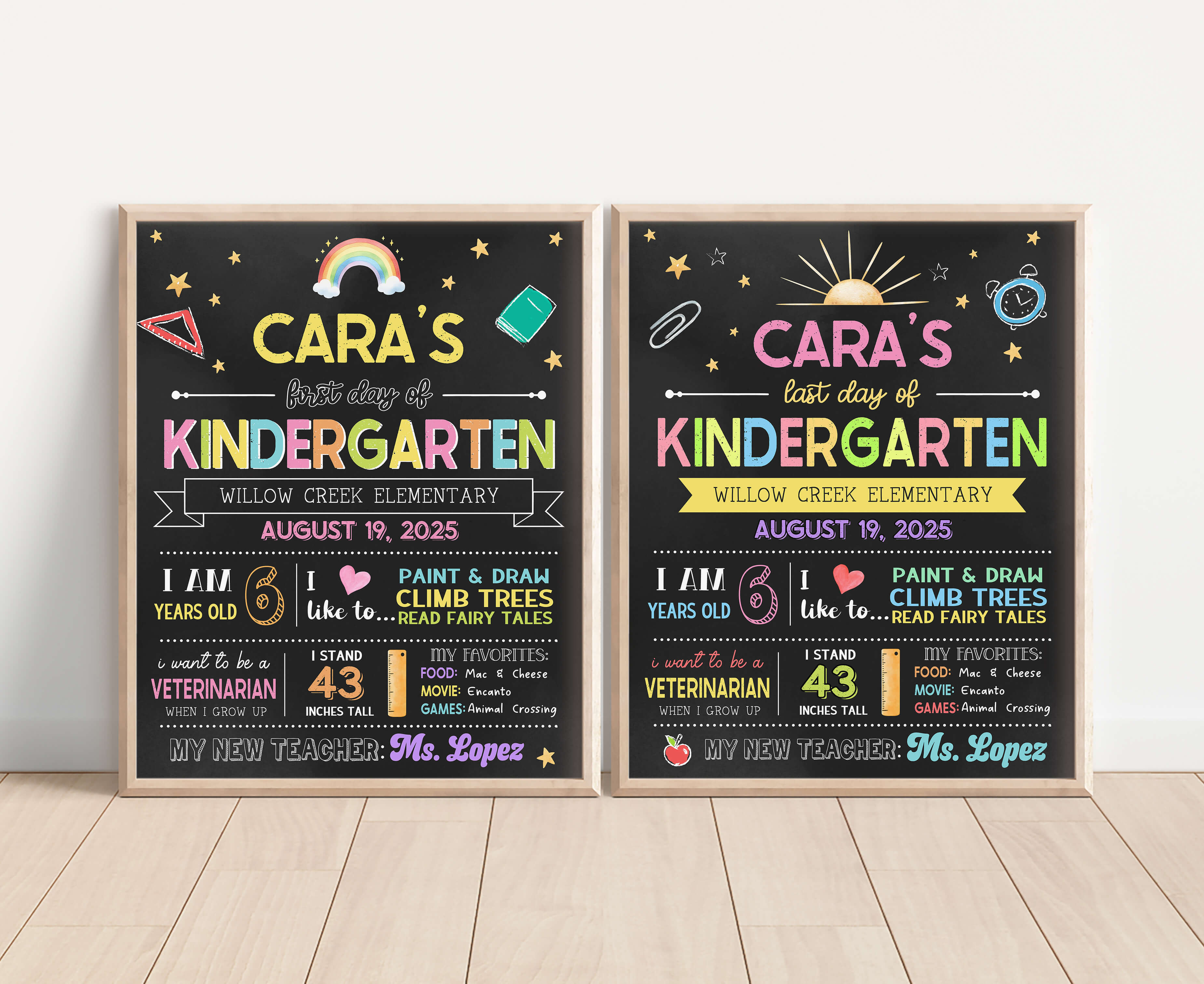 98SE Chalkboard Back to School Sign A design preview