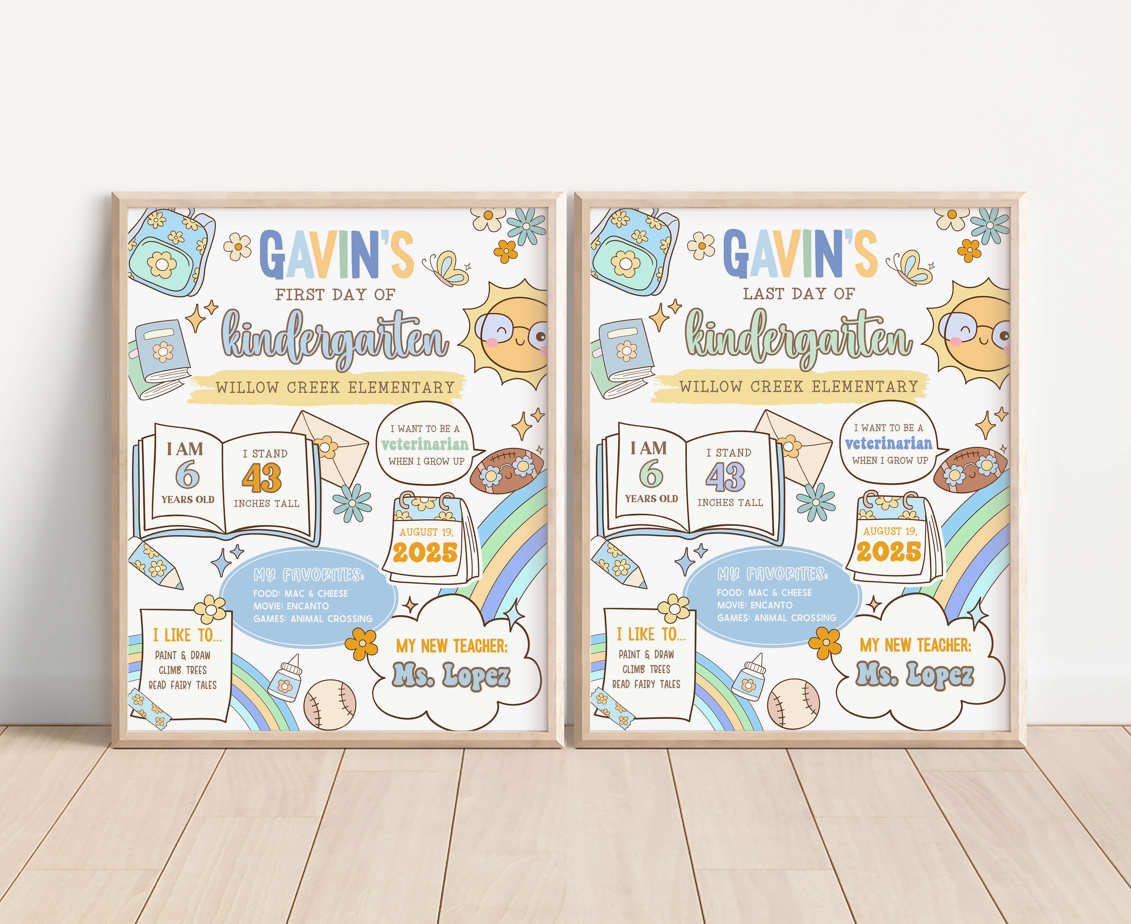 100SE Back to School Board design preview