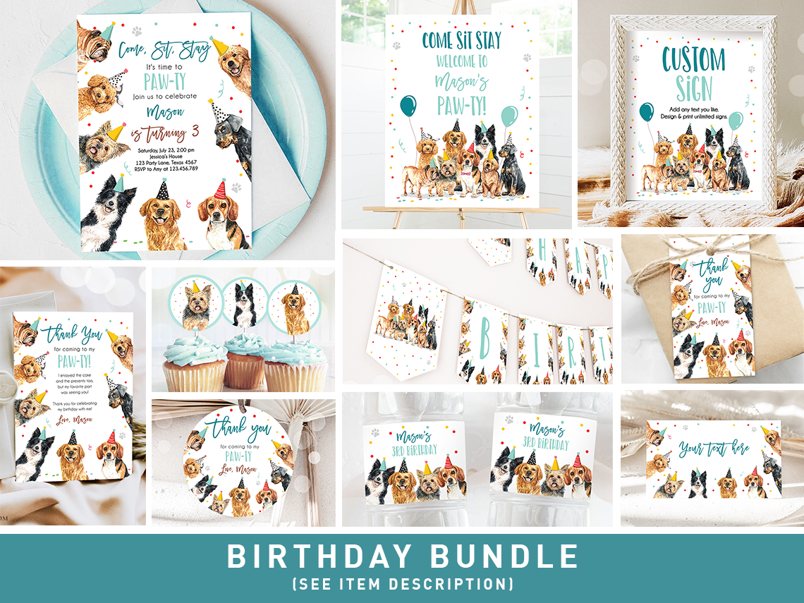 Bundle Birthday Dog Boy 0384 design preview