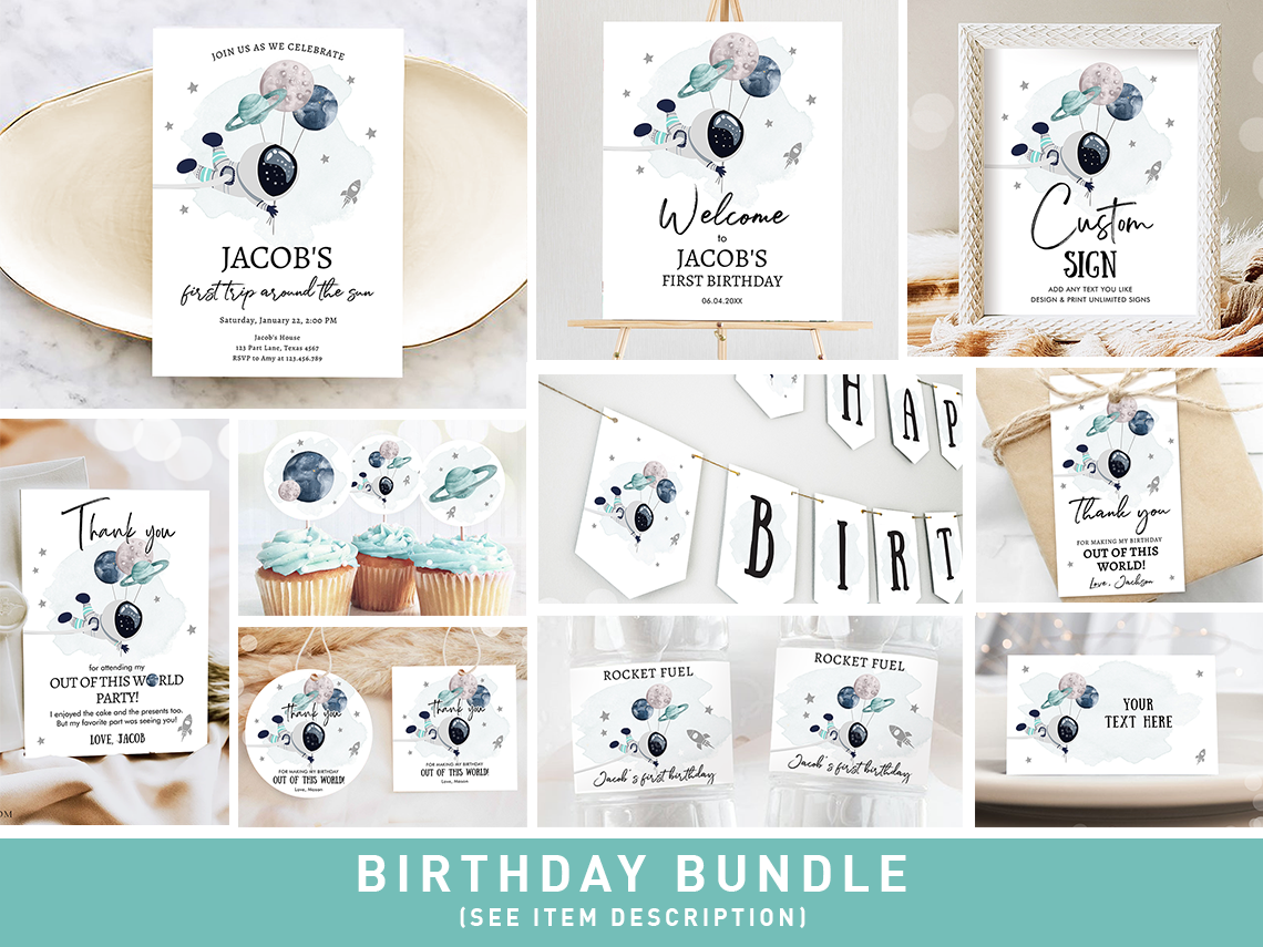 Bundle Space Astronaut Blue 0366 design preview