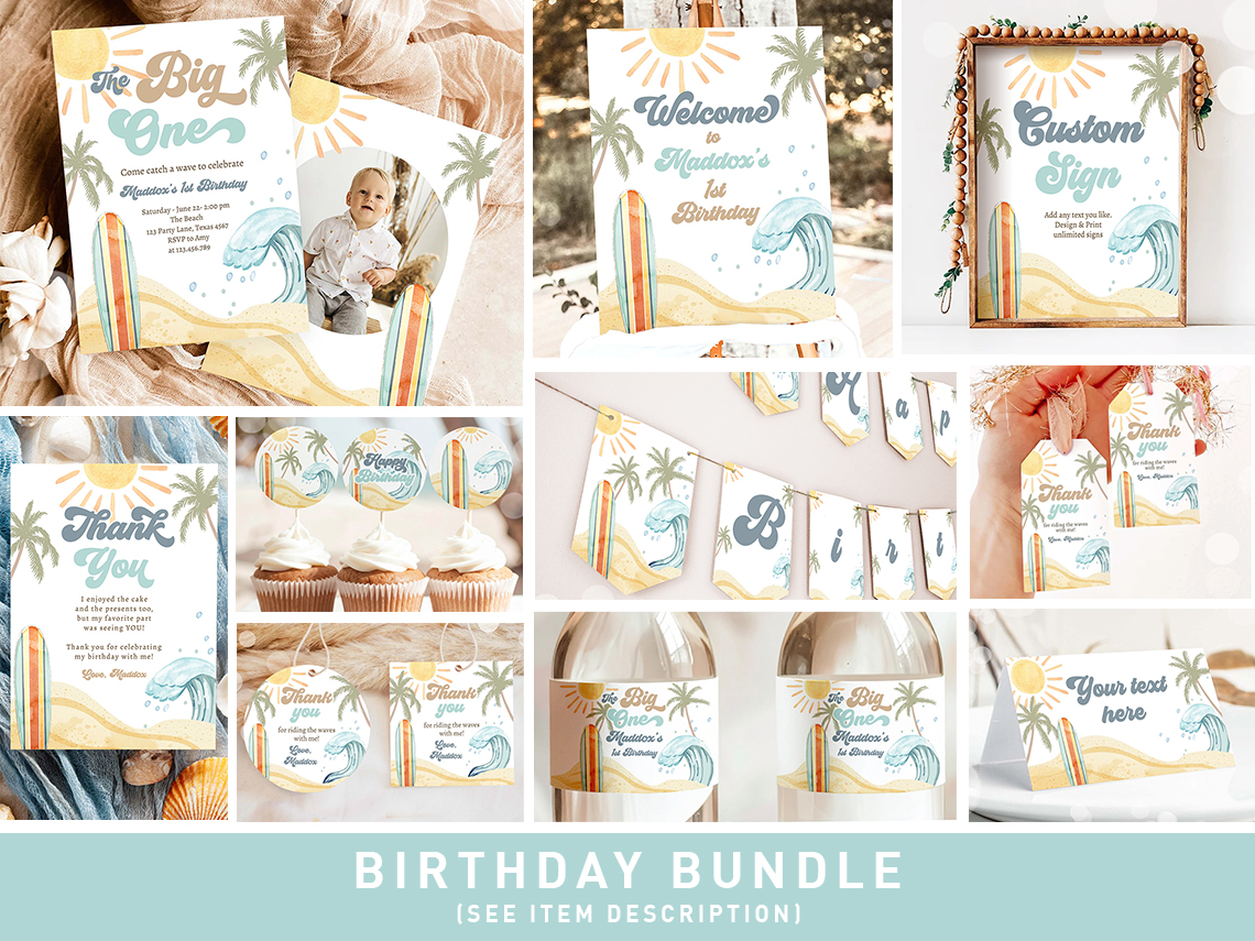 Birthday Bundle Surf Boy 0433 design preview