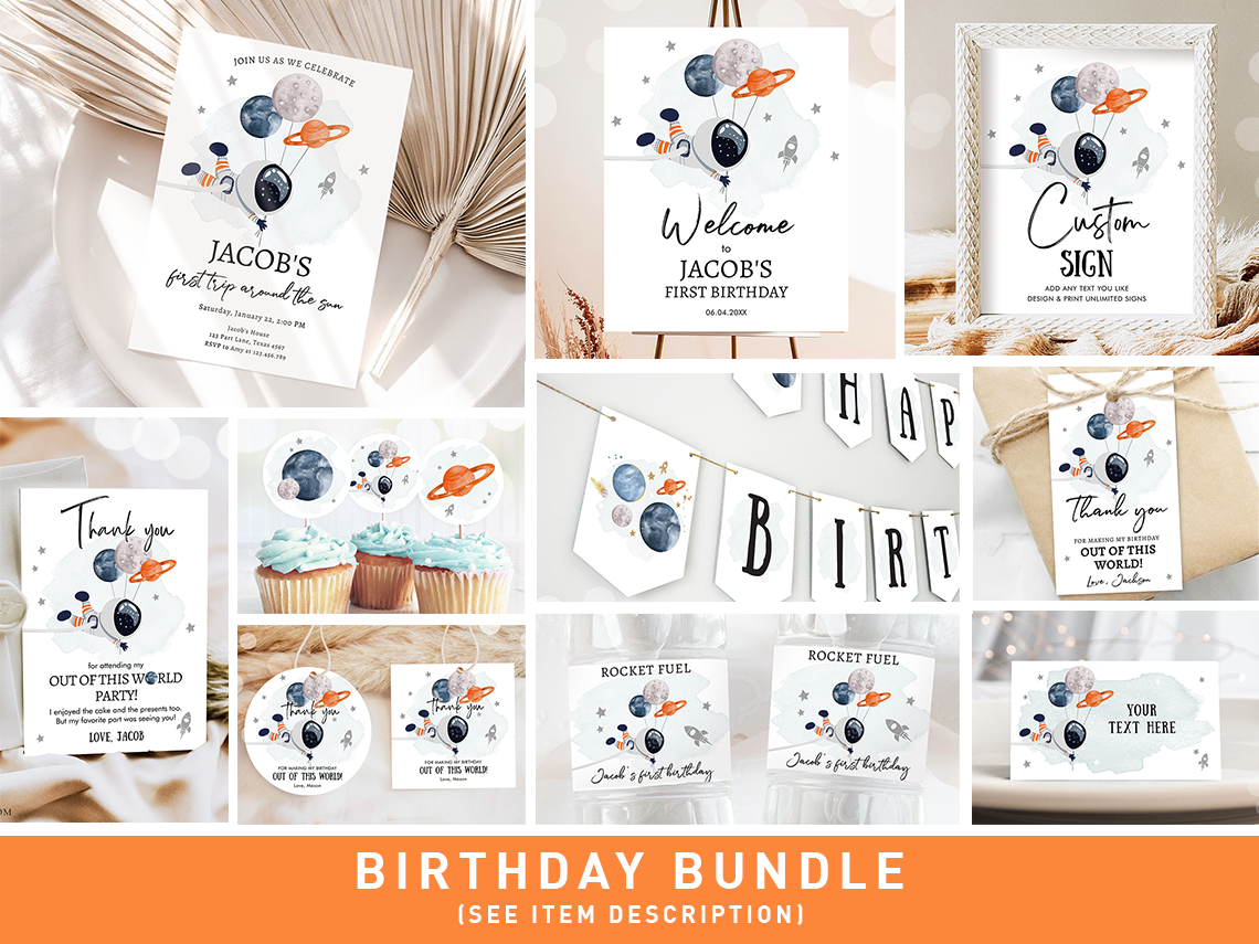 Bundle Space Astronaut Orange 0366 design preview