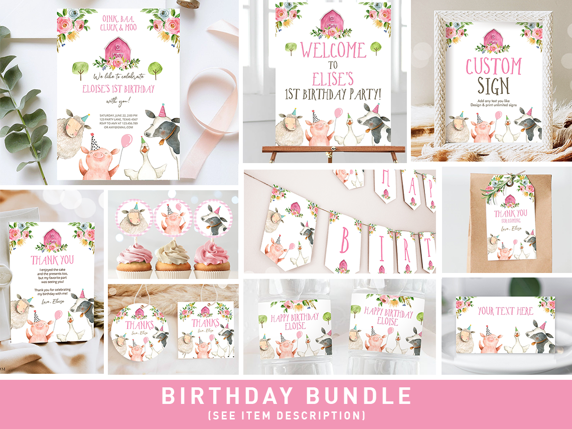 Birthday Bundle Farm Girl 0155 design preview