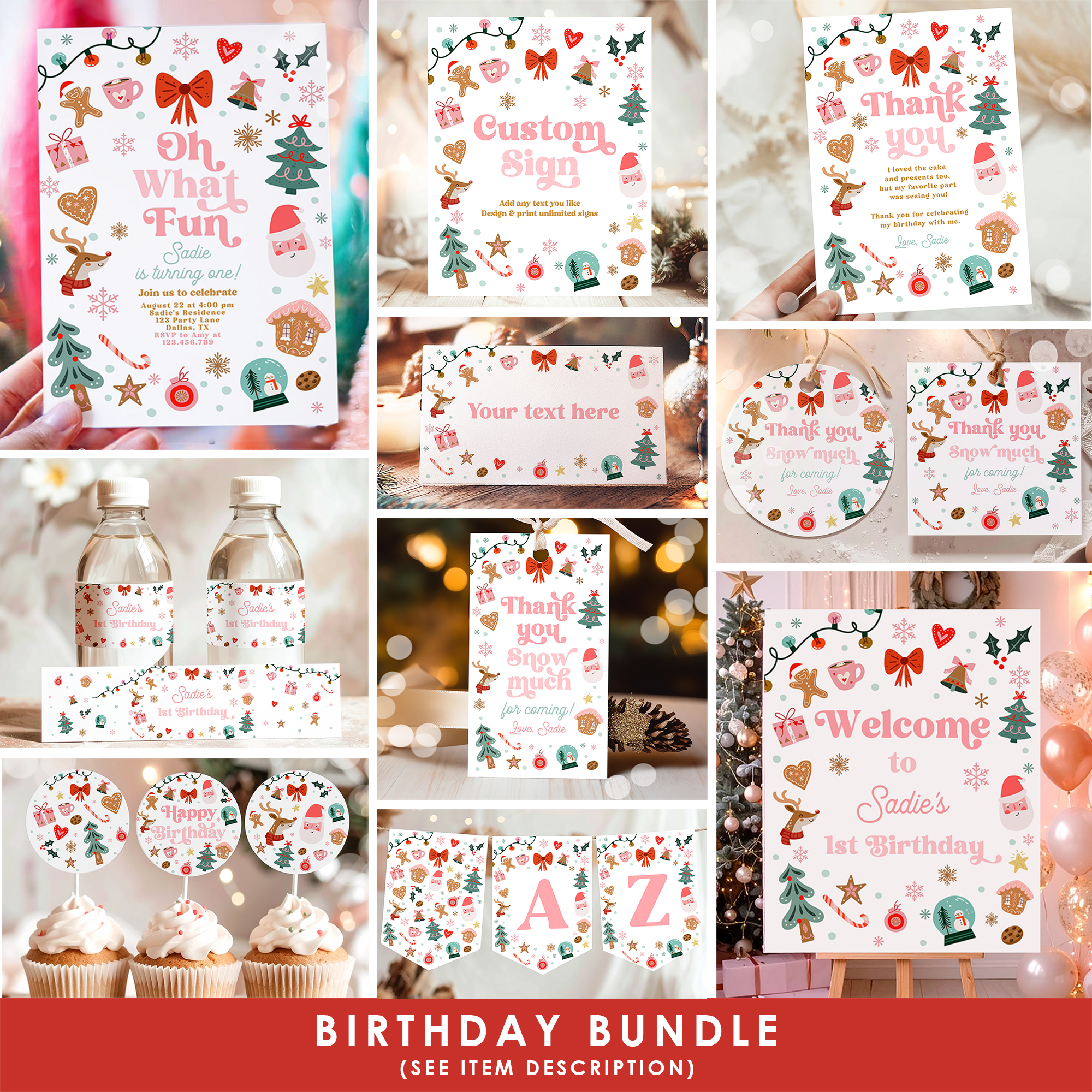 Birthday Bundle Christmas Elements 0529 design preview