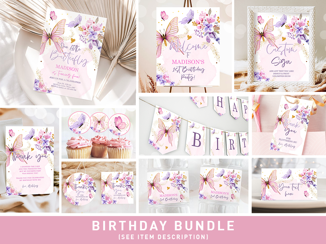 Birthday Bundle Butterfly 0437 design preview