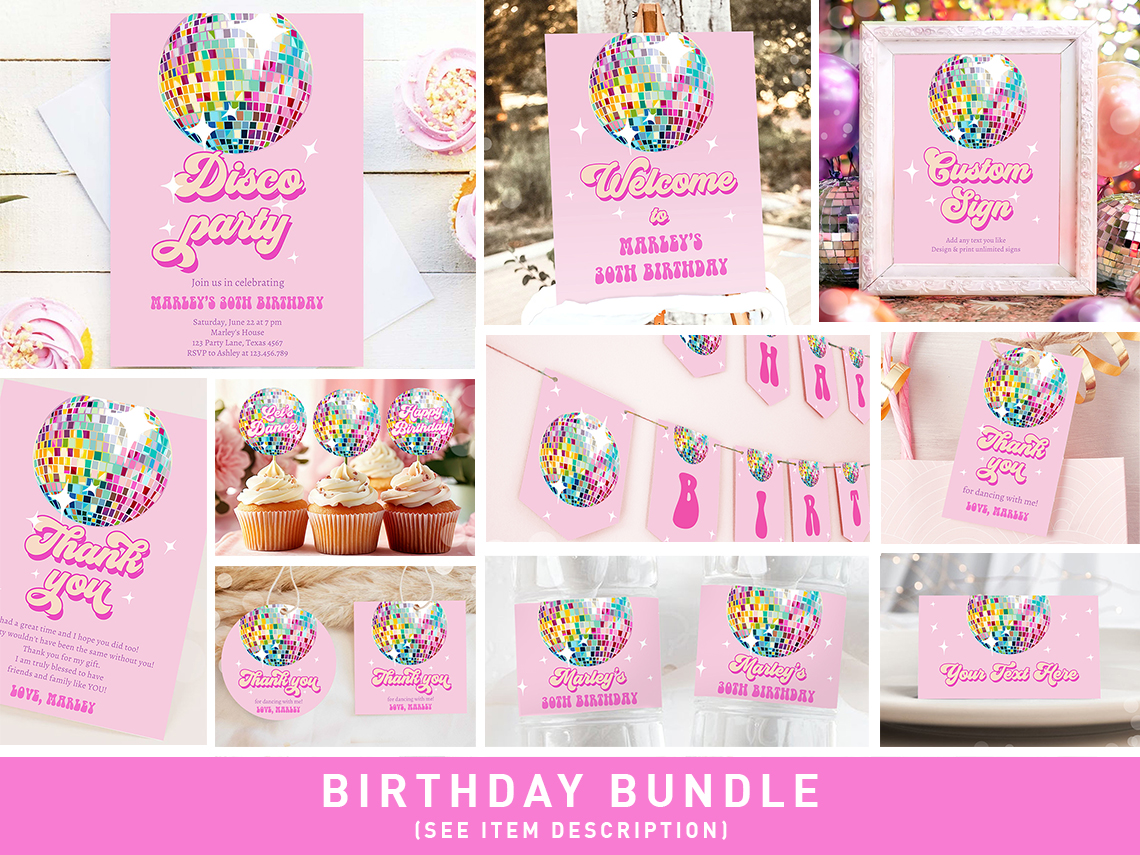 Birthday Bundle Disco Ball 0501 design preview