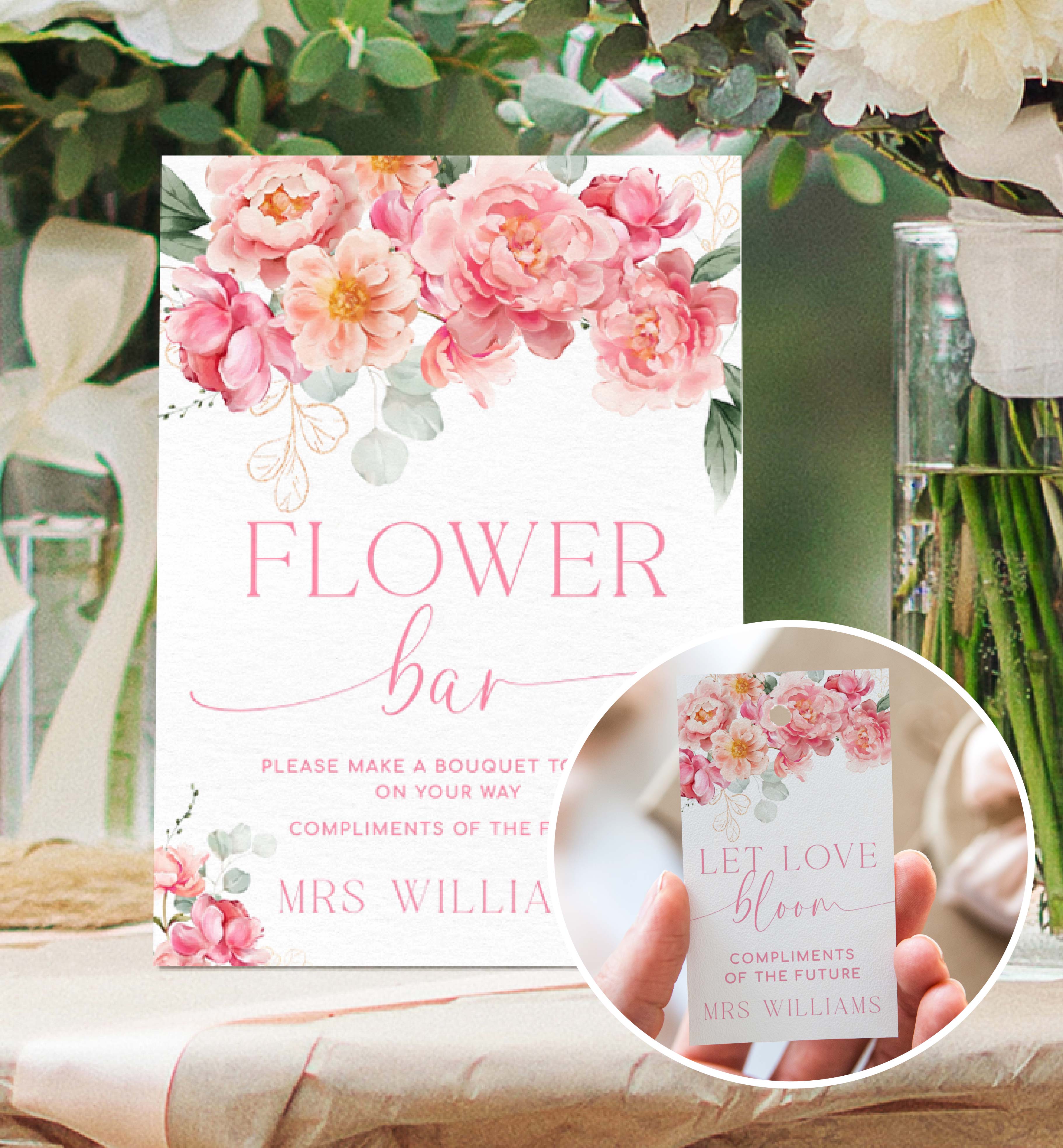 PIP-WHT-7-B3157 - PIPER - WHITE - FLOWER BAR SIGN design preview