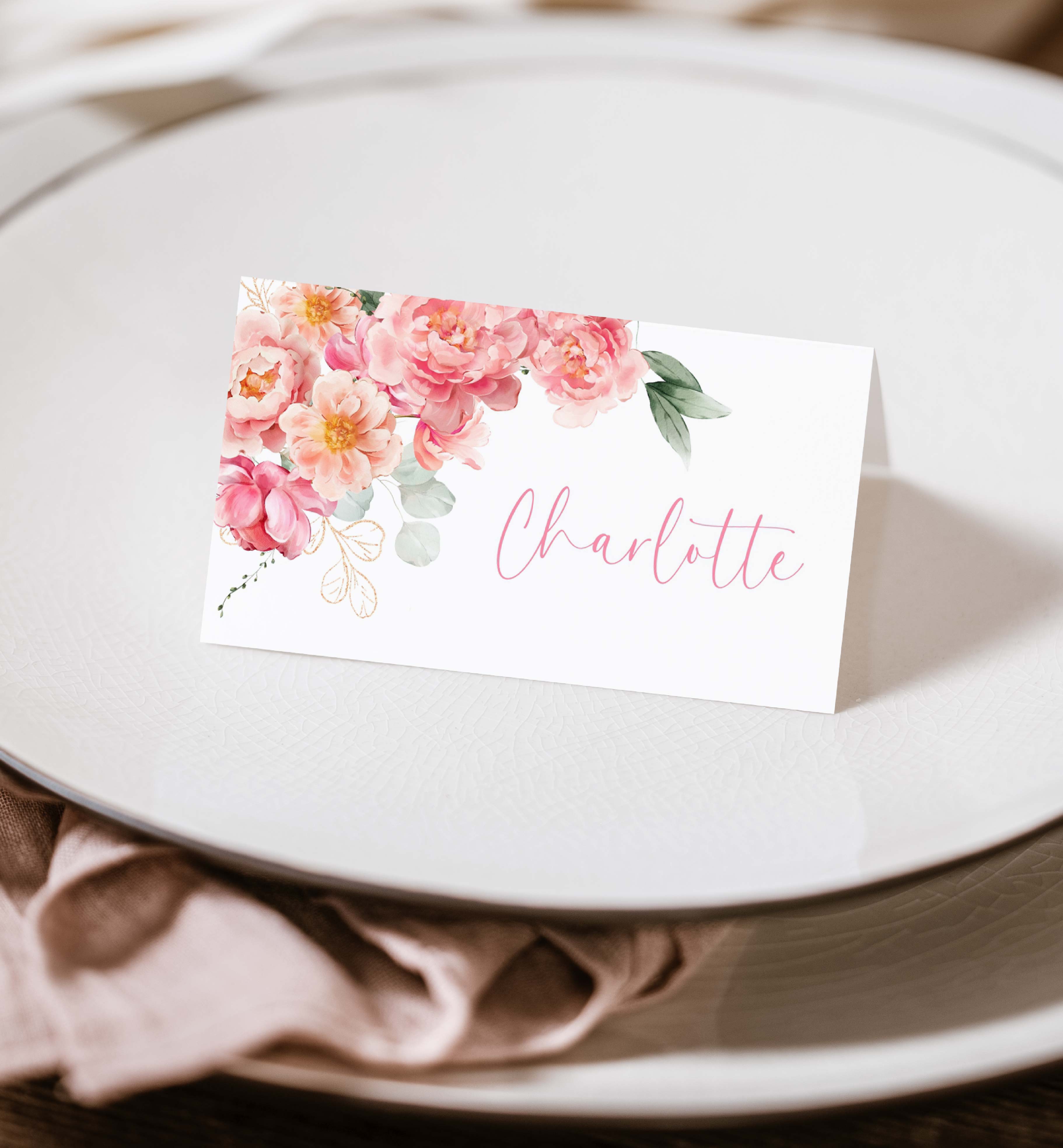 PIP-WHT-5-B3156 - PIPER - WHITE - TENT PLACE CARDS design preview