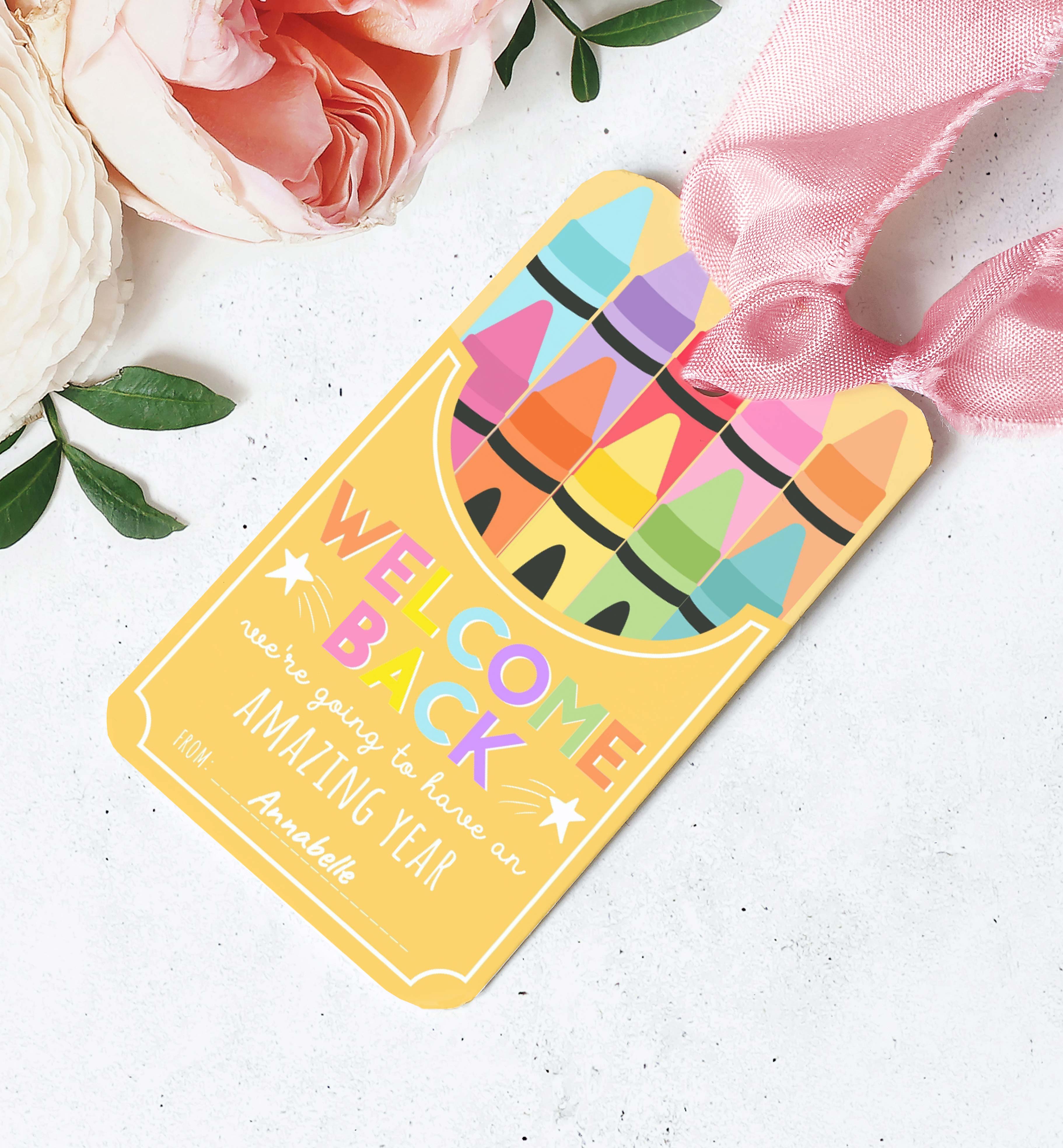 PEN-MLT-6-B3703 - PENCIL - MULTI - WELCOME BACK TO SCHOOL TAG design preview