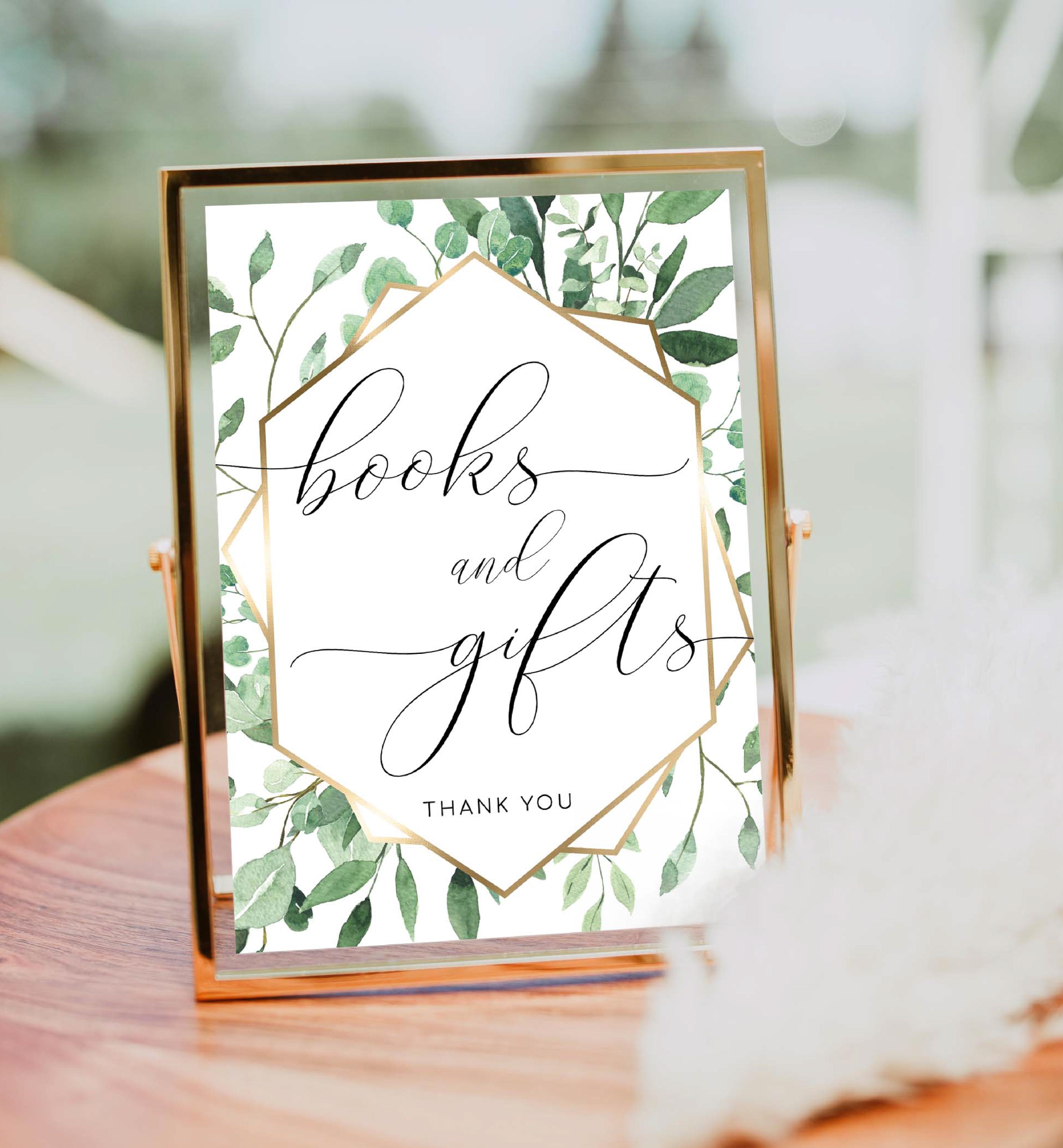 EVE-GRE-7-B1776 - EVERLY - GREEN - BOOKS AND GIFTS SIGN design preview