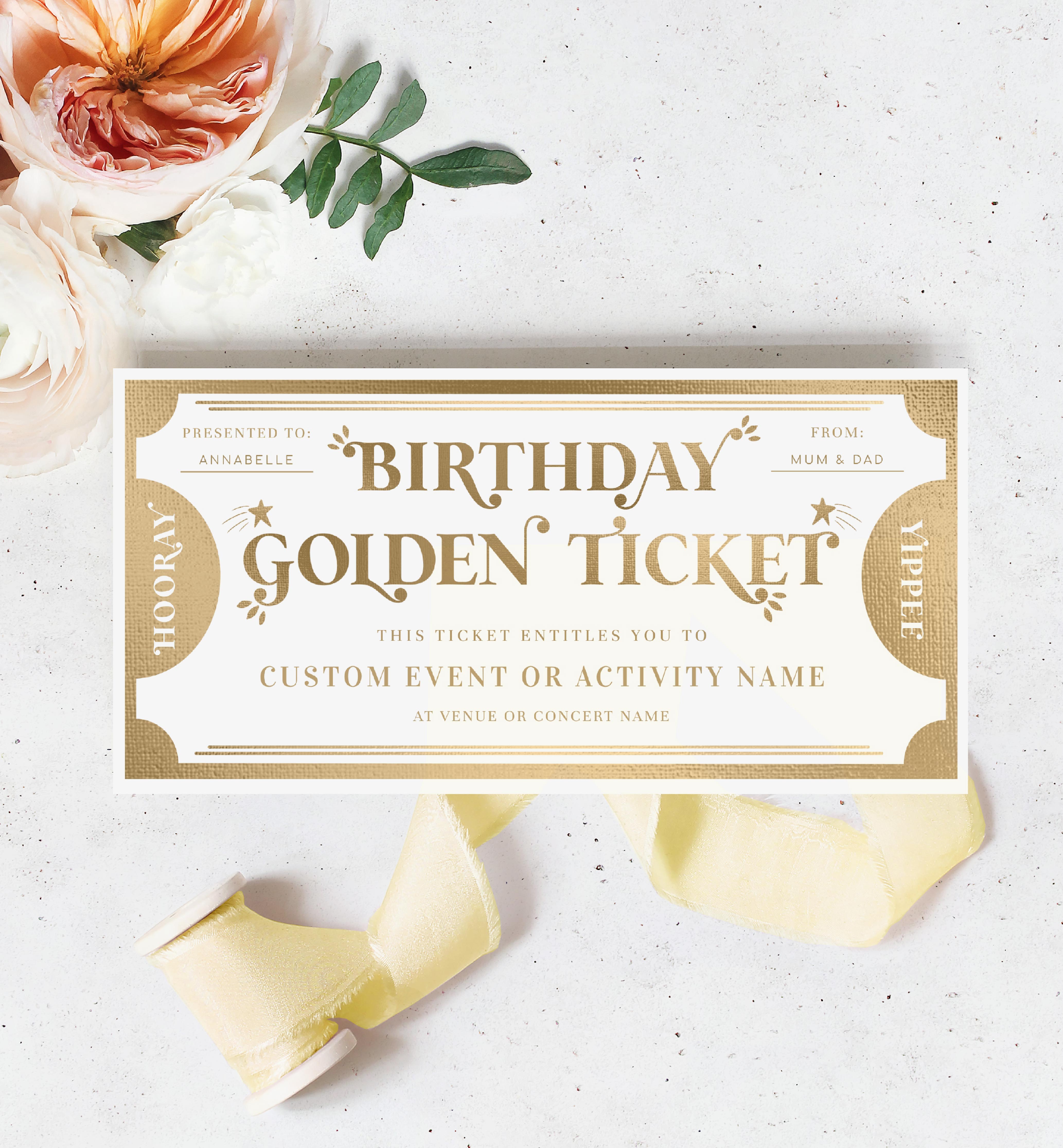 MAR-WHG-14-B2054 - MAGRO - WHITE GOLD - BIRTHDAY GOLDEN TICKET CERTIFICATE design preview