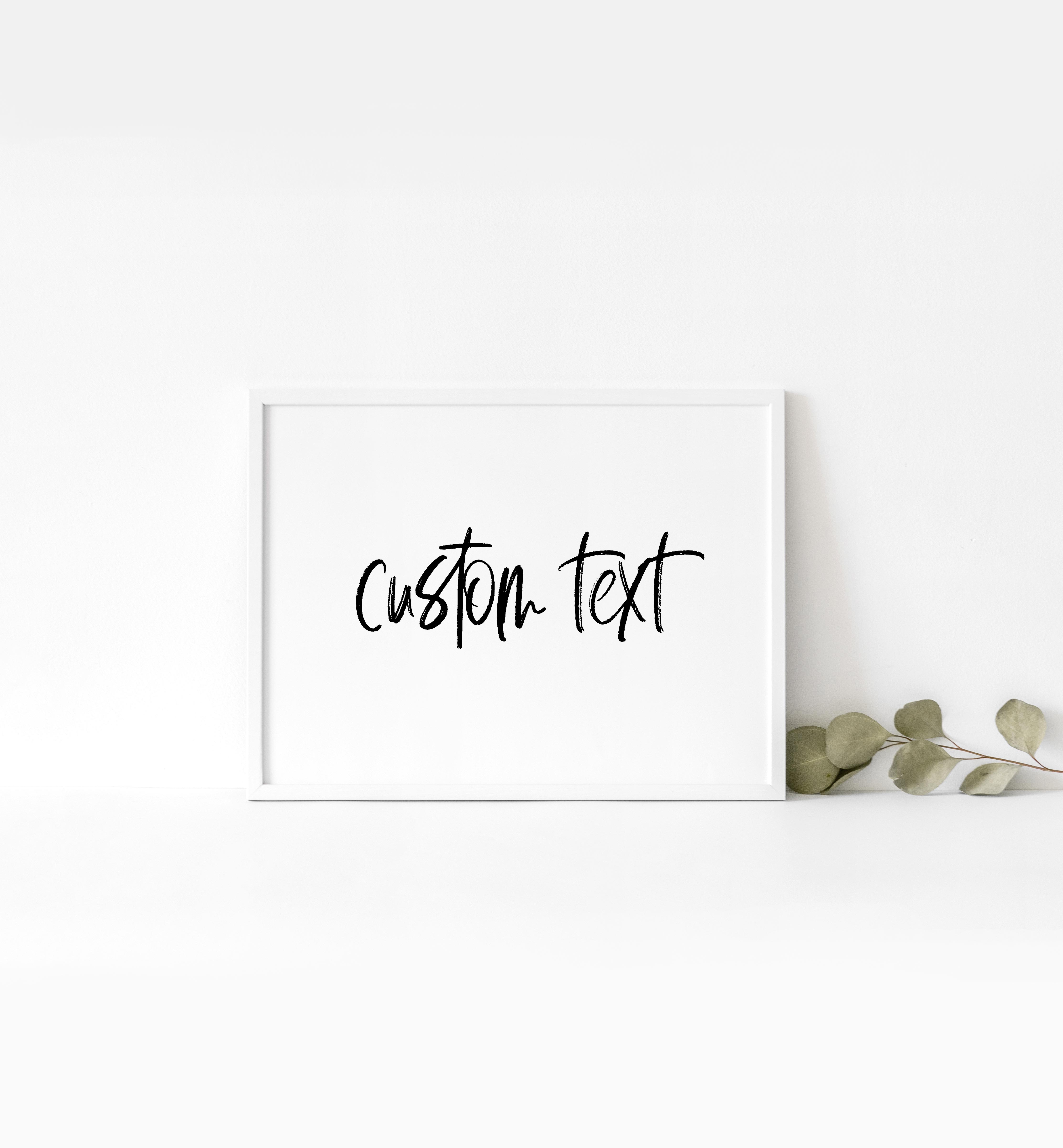 MOS-WHT-7-B615 - MODERN SCRIPT - WHITE - CUSTOM TEXT SIGN design preview