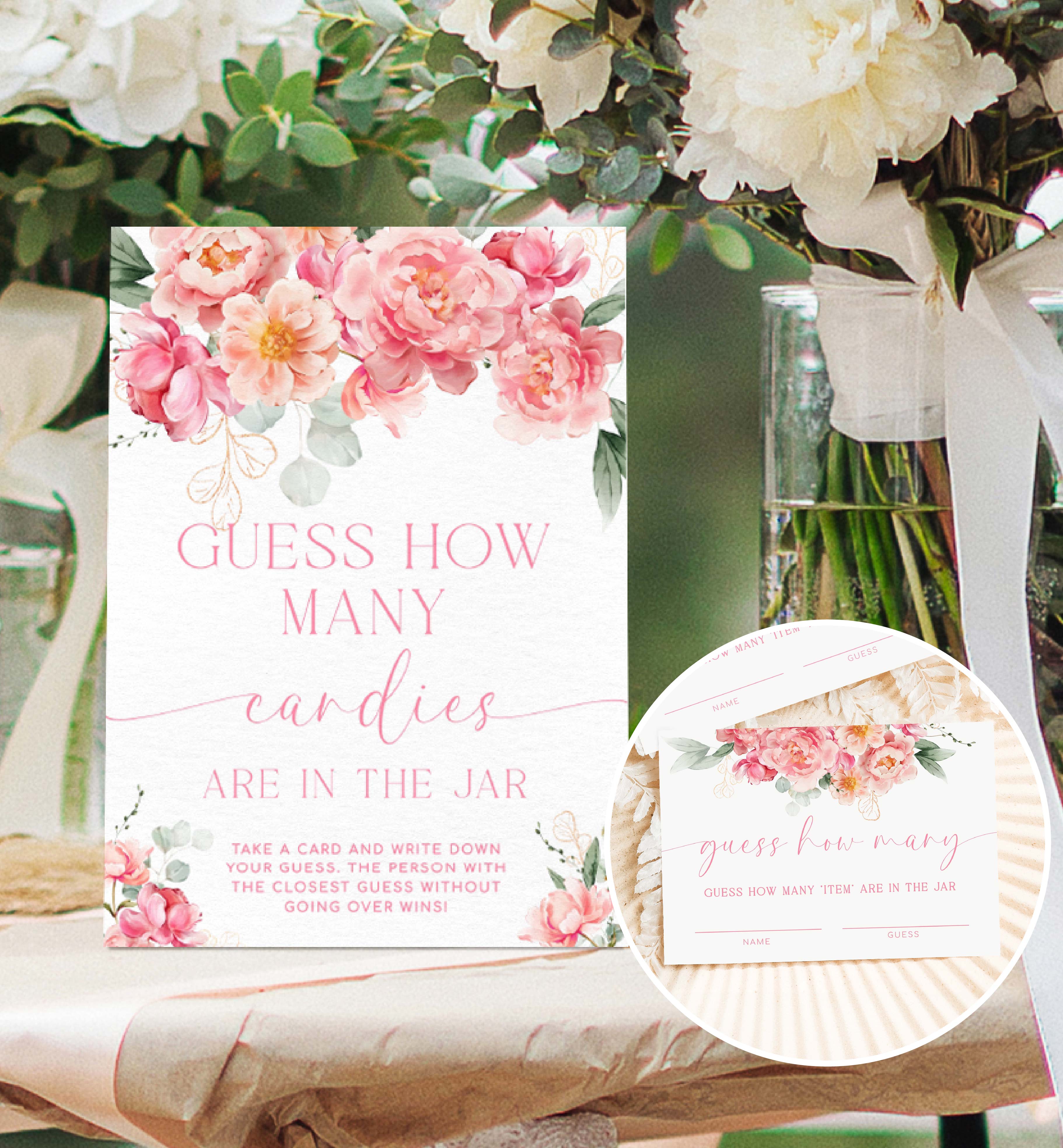 PIP-WHT-10-B3283 - PIPER - WHITE - GUESS HOW MANY SIGN AND CARD design preview