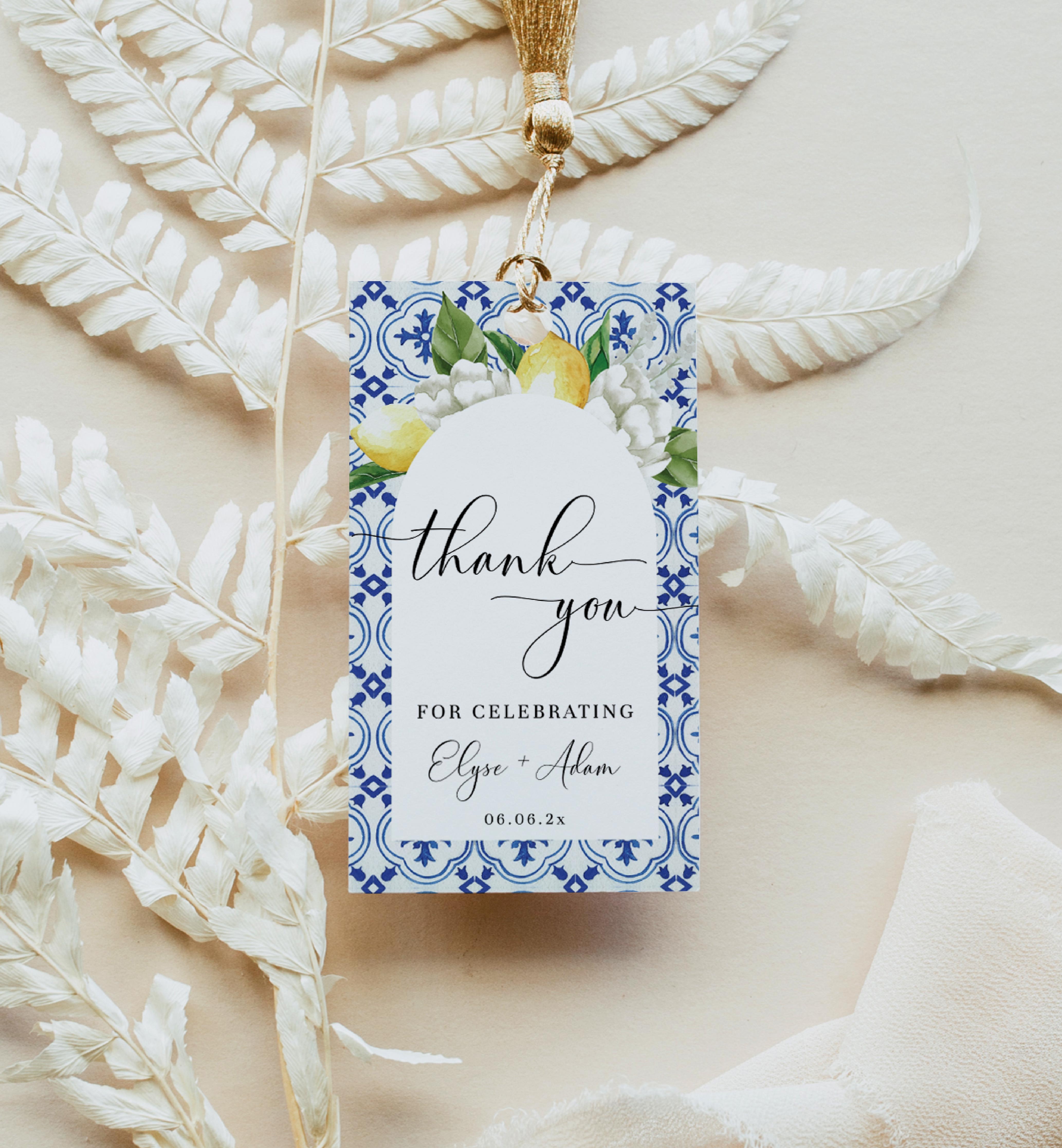 MED-BLU-6-B2312 - THE MED - LEMONS - THANK YOU FAVOURS TAGS - ARCH design preview